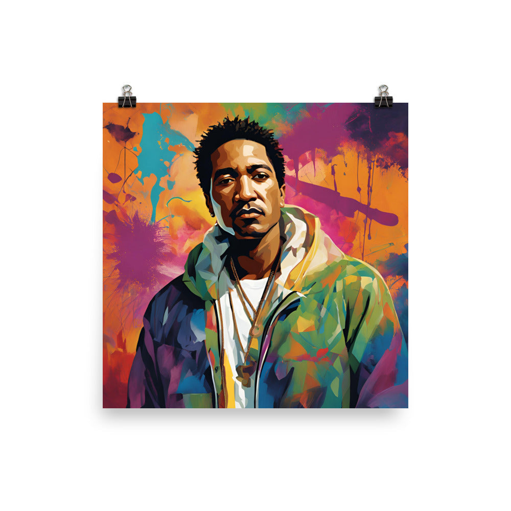 Q Tip Portrait on Matte Paper Poster
