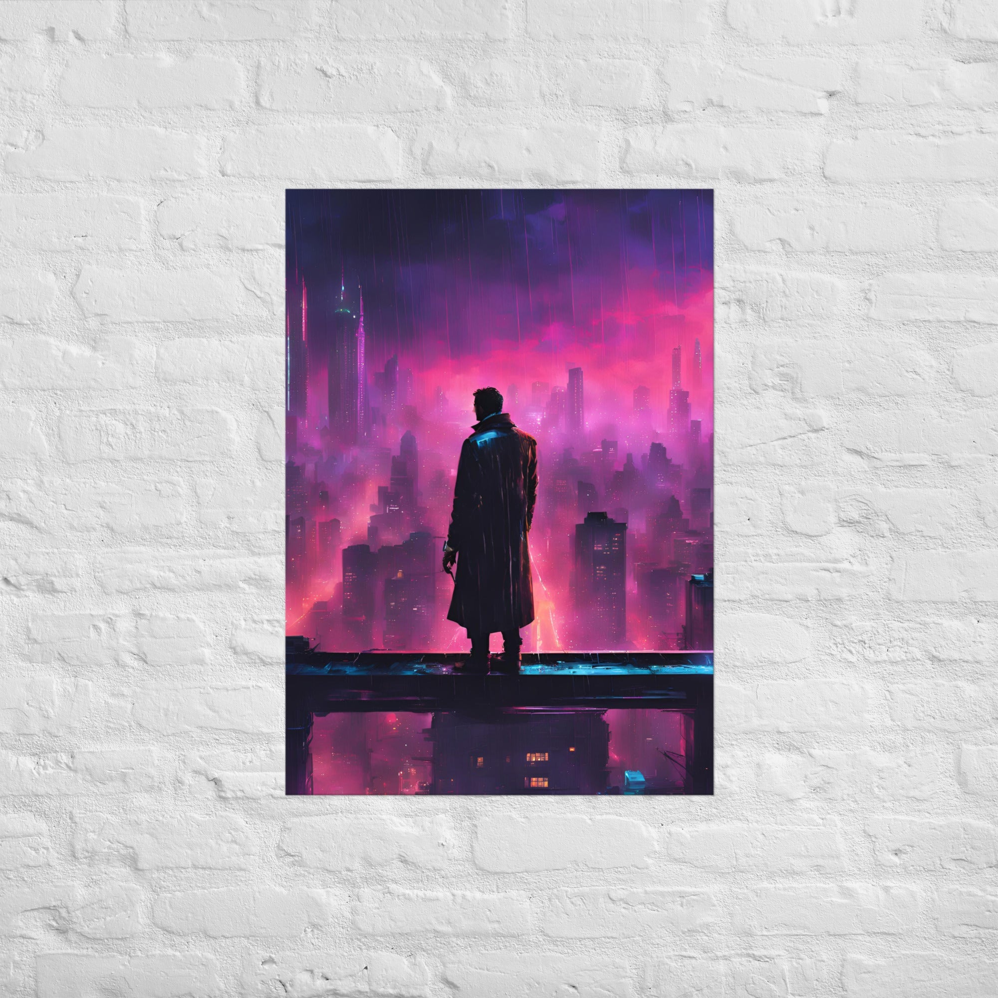 Rooftop Surveillance 6 Matte Paper Poster