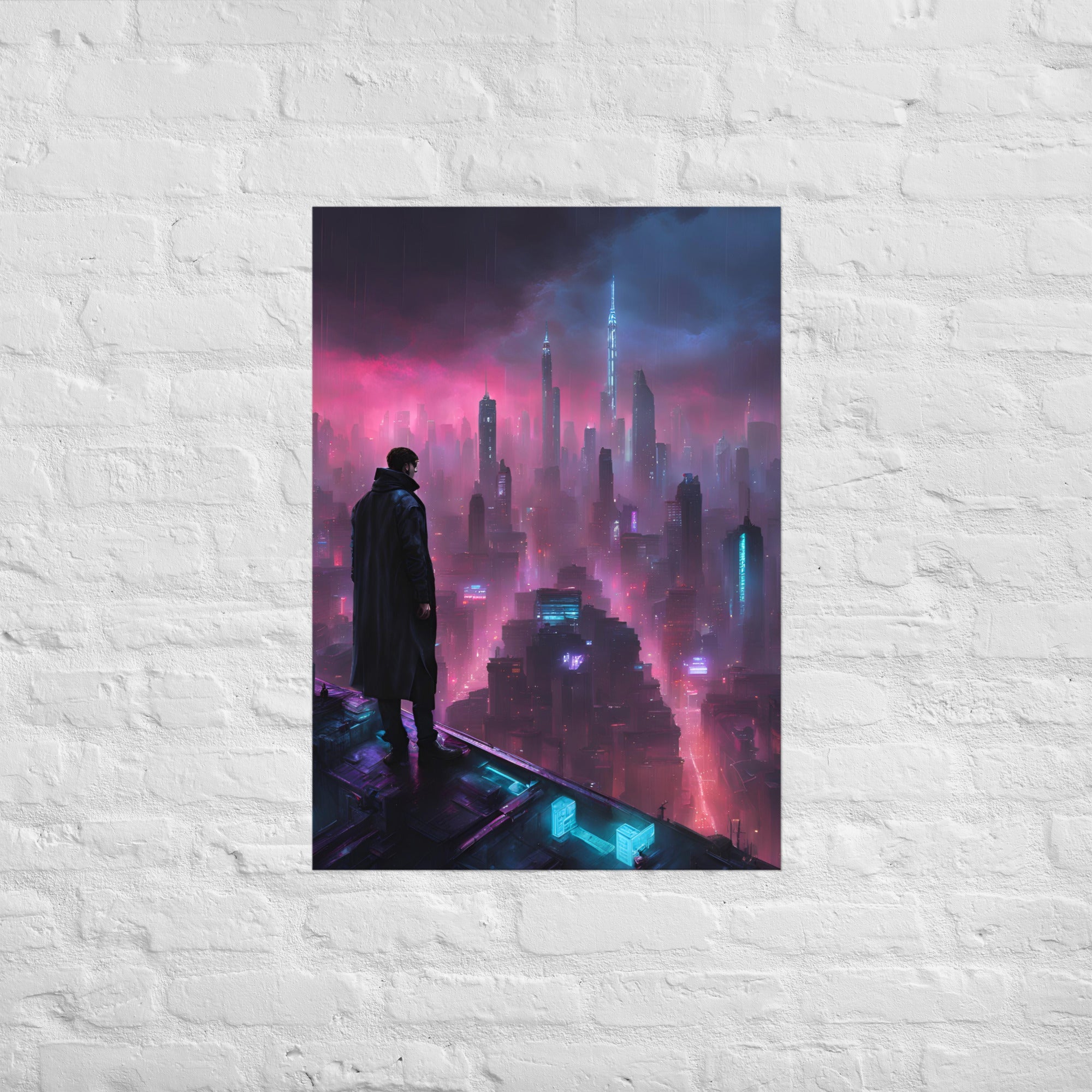 Rooftop Surveillance 11 Matte Paper Poster