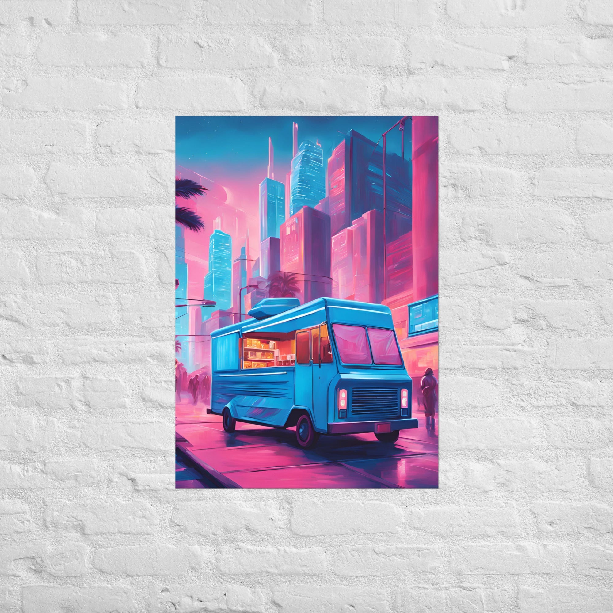 Hacker Snacks Food Truck 9 Matte Paper Poster