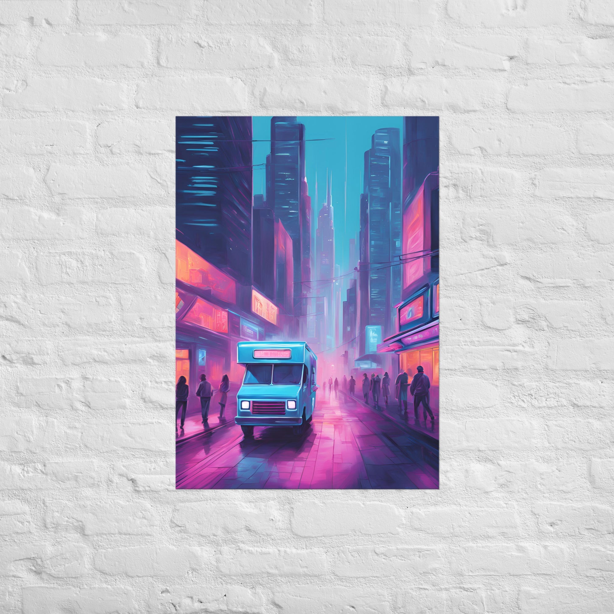 Hacker Snacks Food Truck 12 Matte Paper Poster