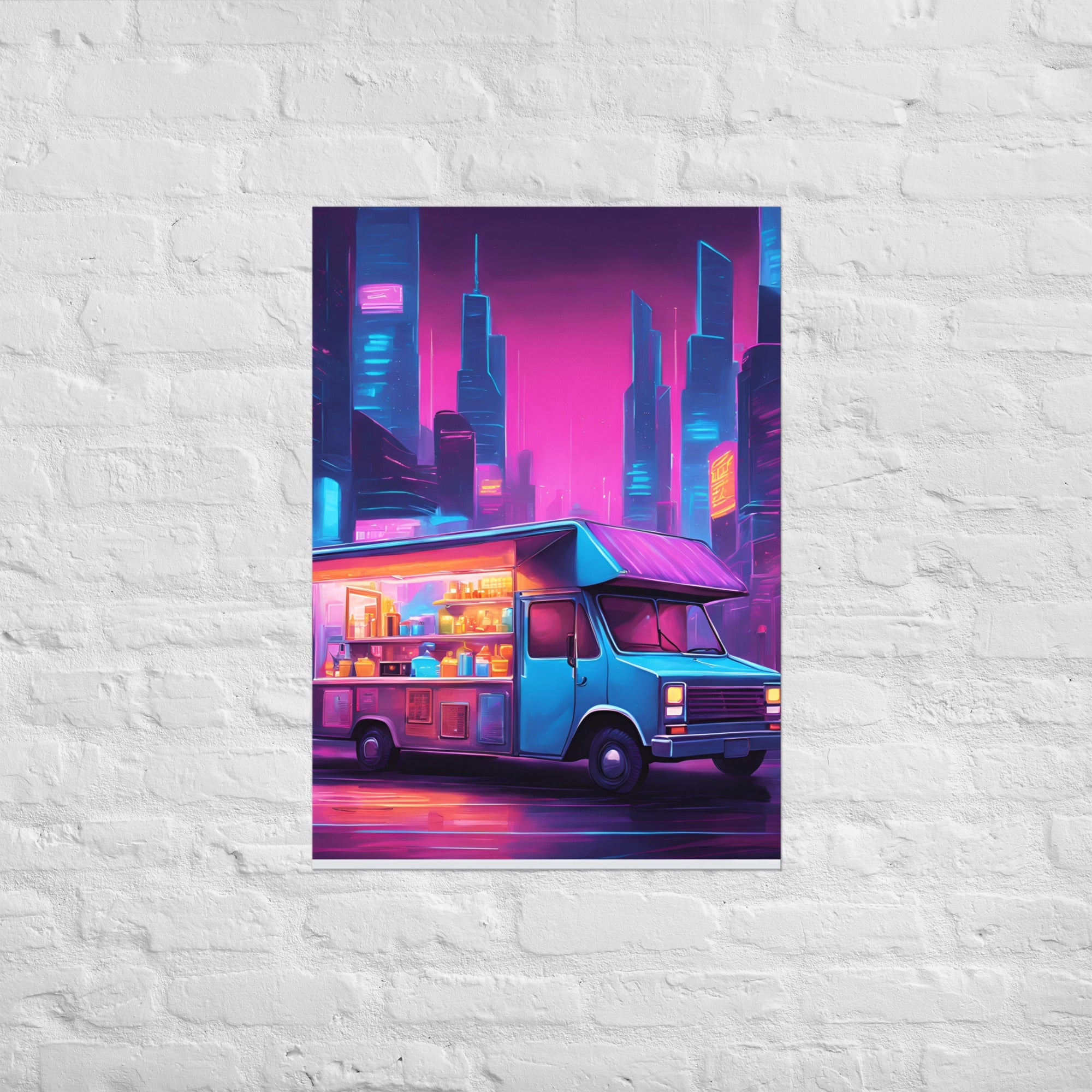 Hacker Snacks Food Truck 14 Matte Paper Poster
