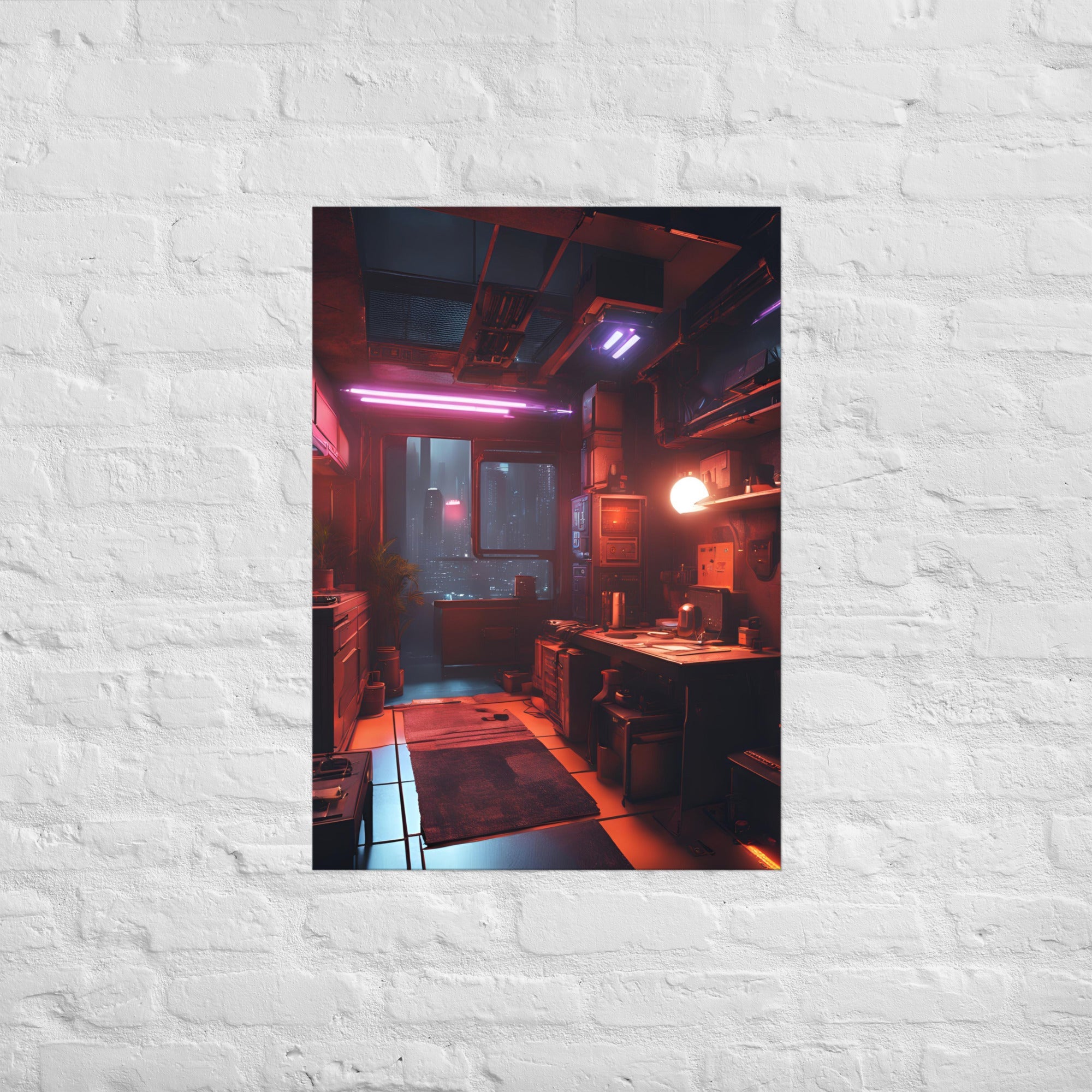 Hacker Snacks Food Truck 12 Matte Paper Poster