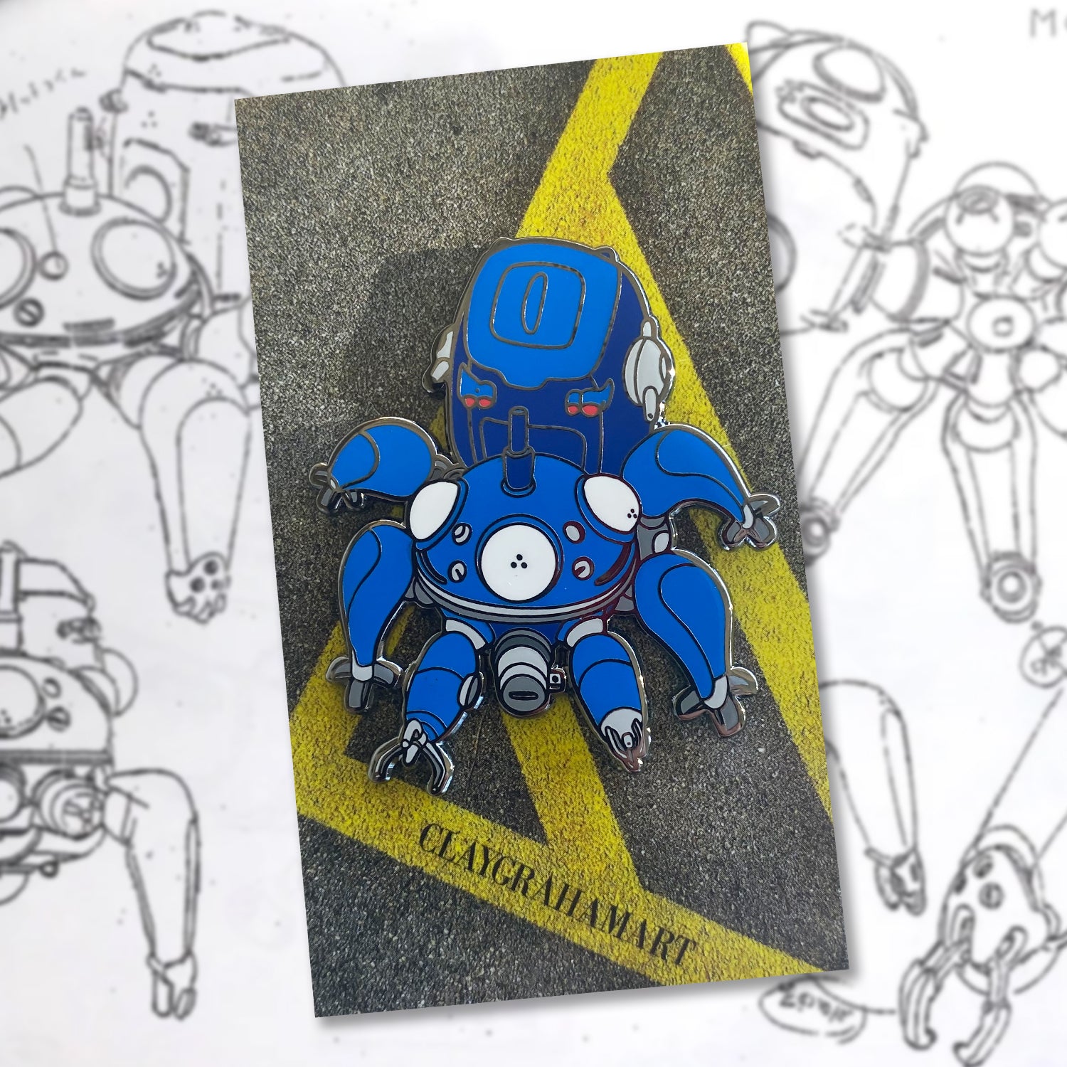 Tachikoma Crawler 2&amp;quot; Hard Enamel Pin