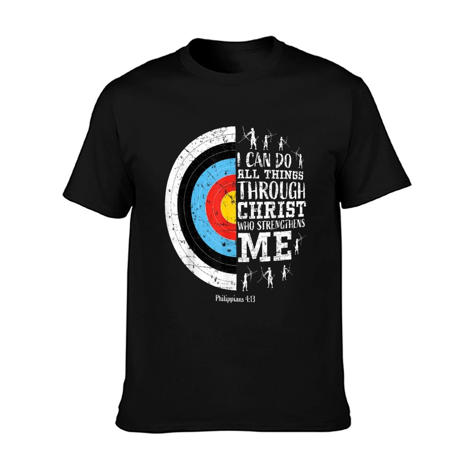 Archery Philippians 413 Christian Bible Verse Faith Graphic T-Shirt