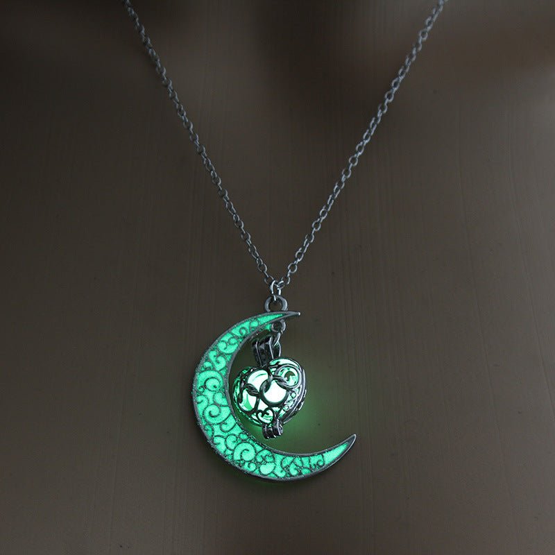 Radiant Crystal Pendant Necklace with Silver Plated Chain