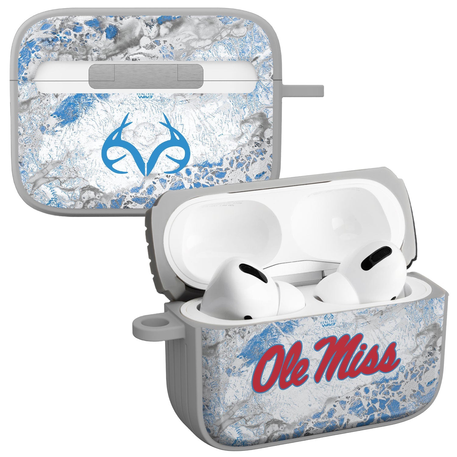 Mississippi Ole Miss Realtree HDX Apple AirPods Pro 1 &amp;amp; 2 Case Cover