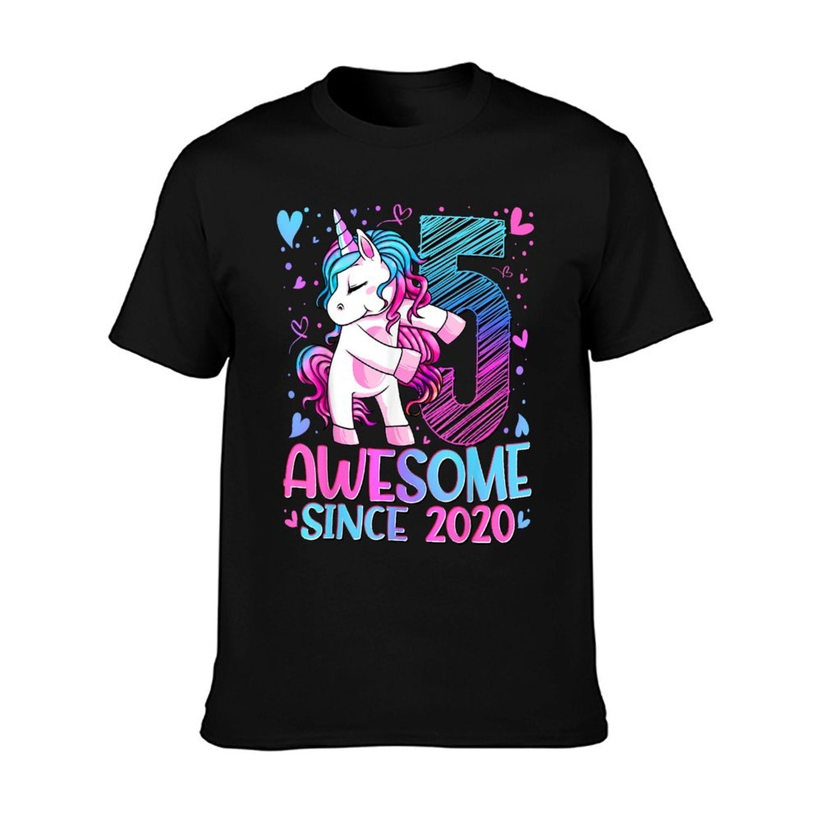 5 Year Old Unicorn Gifts For Girls 5th Birthday Girl Party T-Shirt