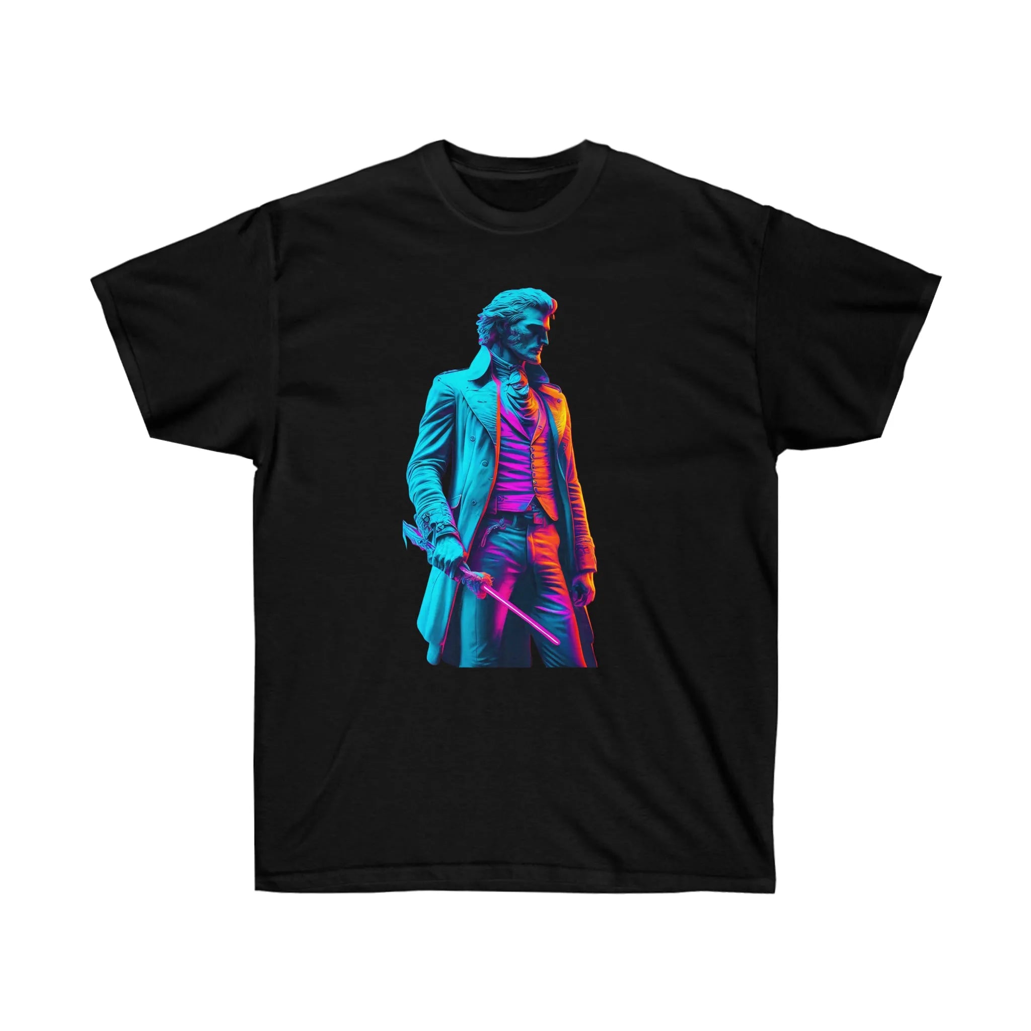 &amp;quot;Altar of God&amp;quot; Thomas Jefferson Synthwave Tee