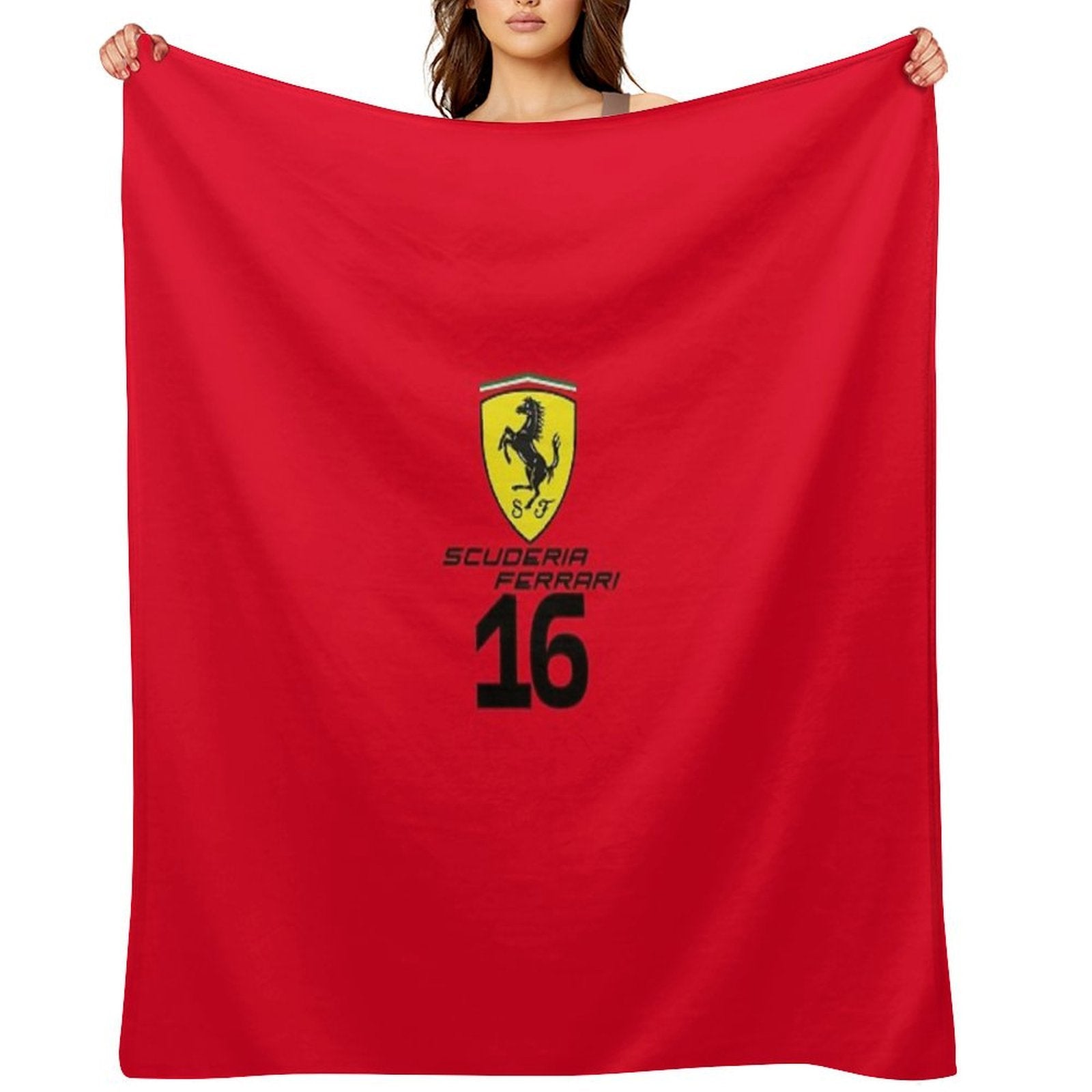 Ferrari Charles Leclerc F1 2025 Throw Blanket