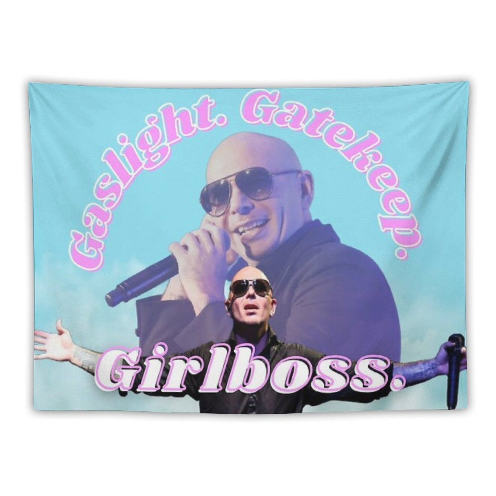 Mr Worldwide Says to Girlboss Tapestry