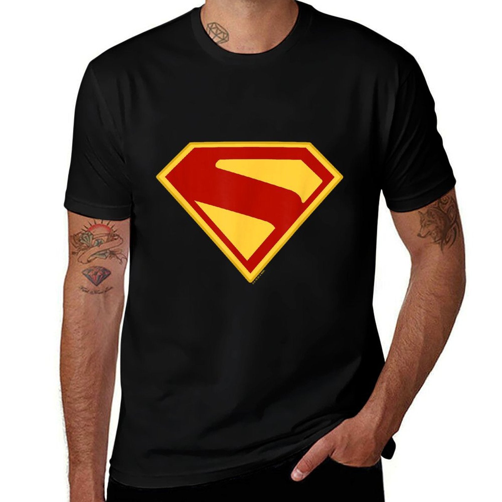 SUPERMAN (2025 Movie) S-Shield  High-quality Stitching T-Shirt