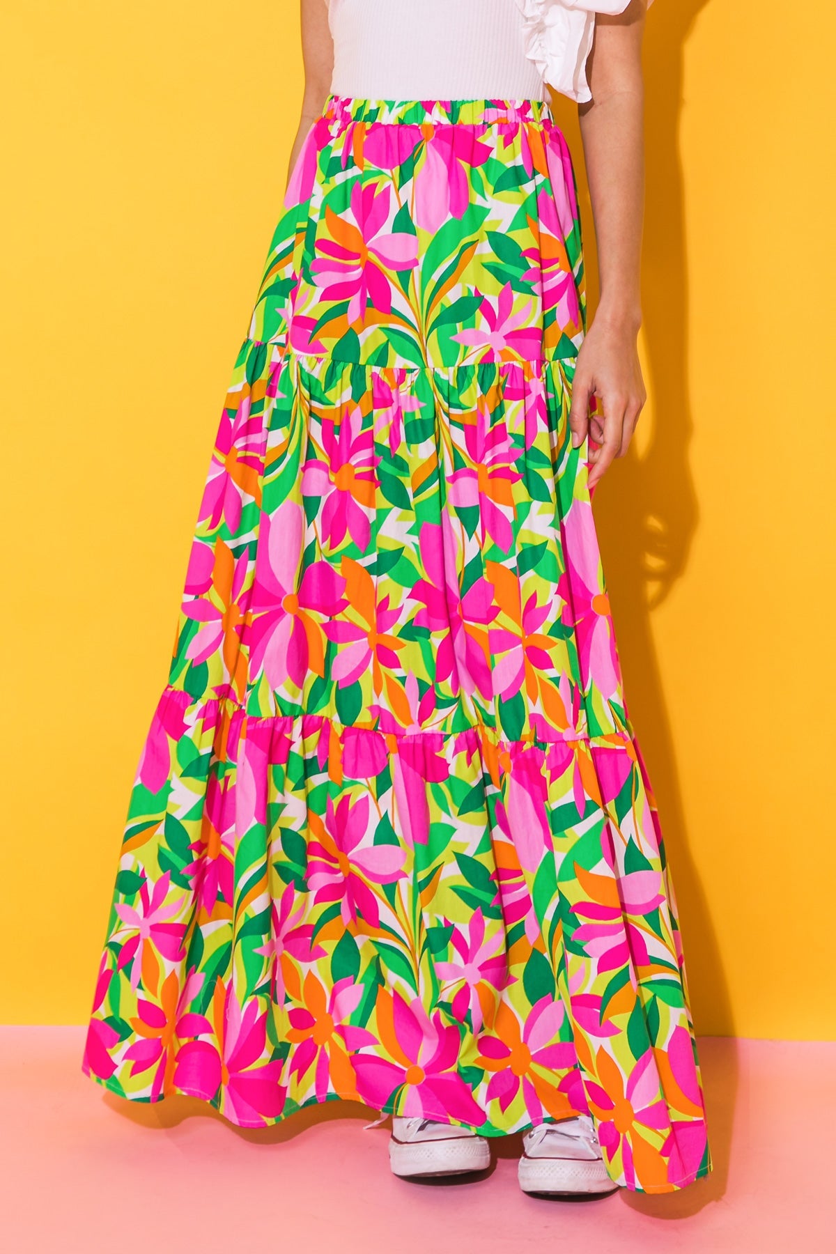 WEEKEND IN NAPA POPLIN SKIRT