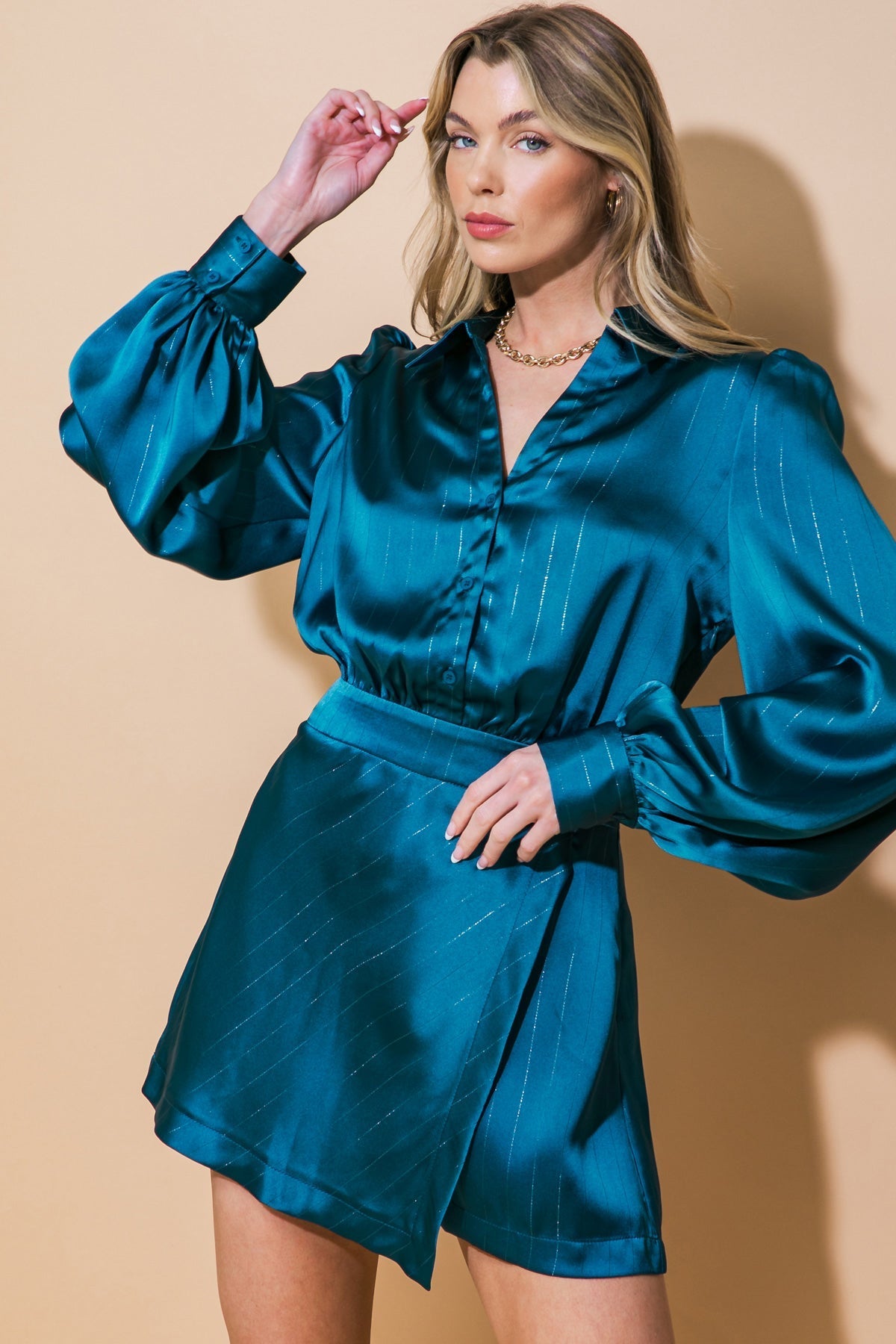 SO PLAID YOU&amp;#39;RE MINE WOVEN ROMPER