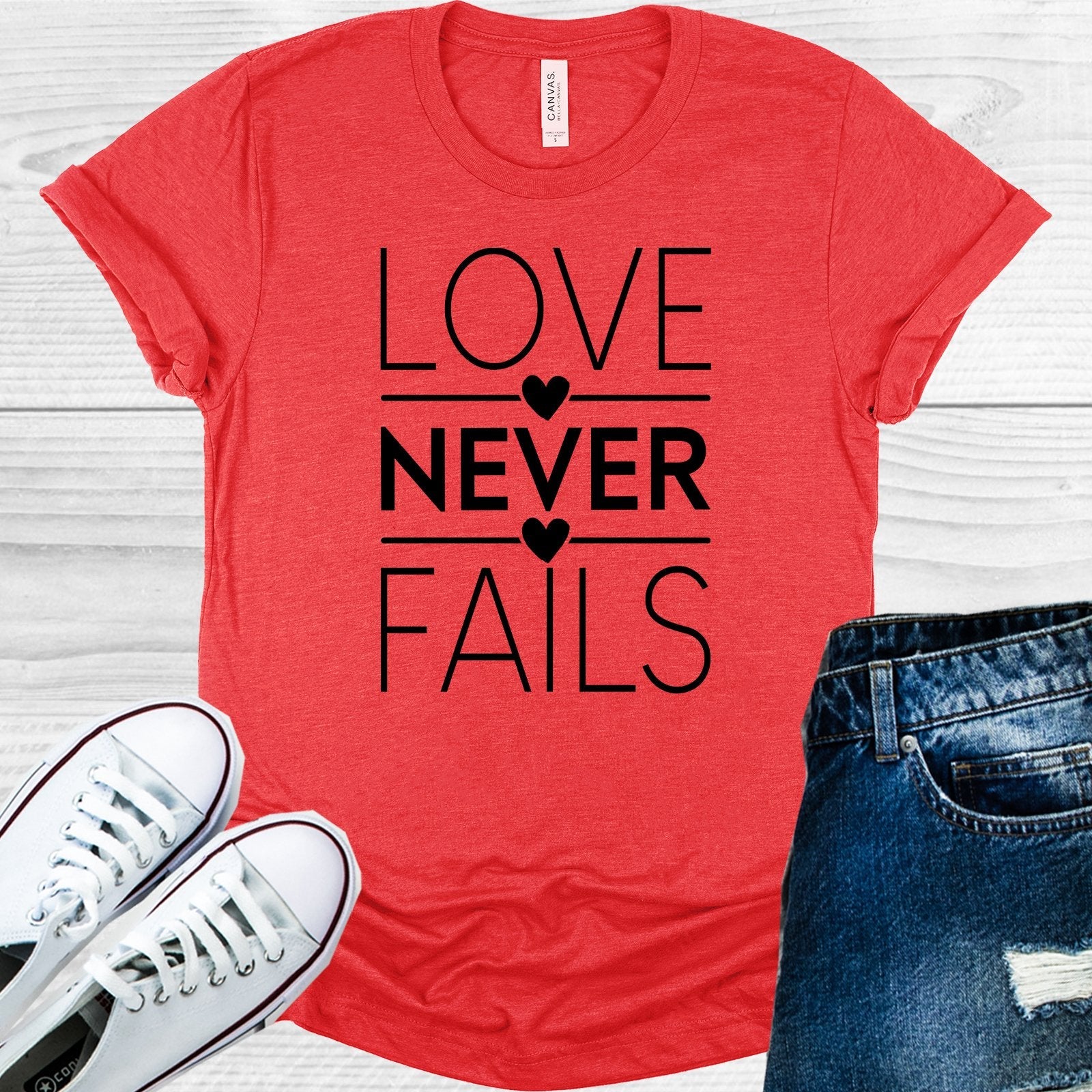 Love Never Fails Graphic Tee