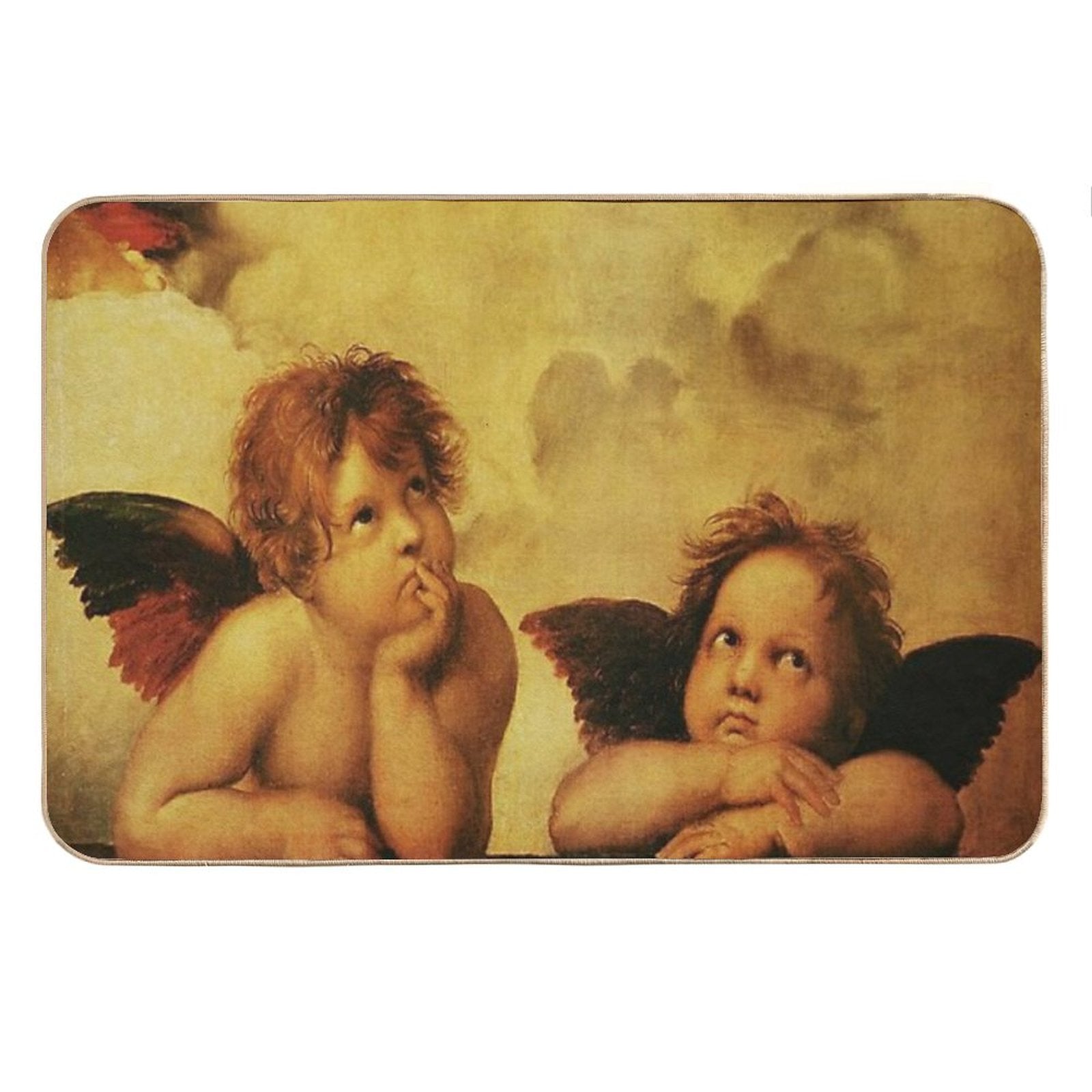 Angels Cherubs Raphael - Santi Sistine Madonna Sweet Bath Mat