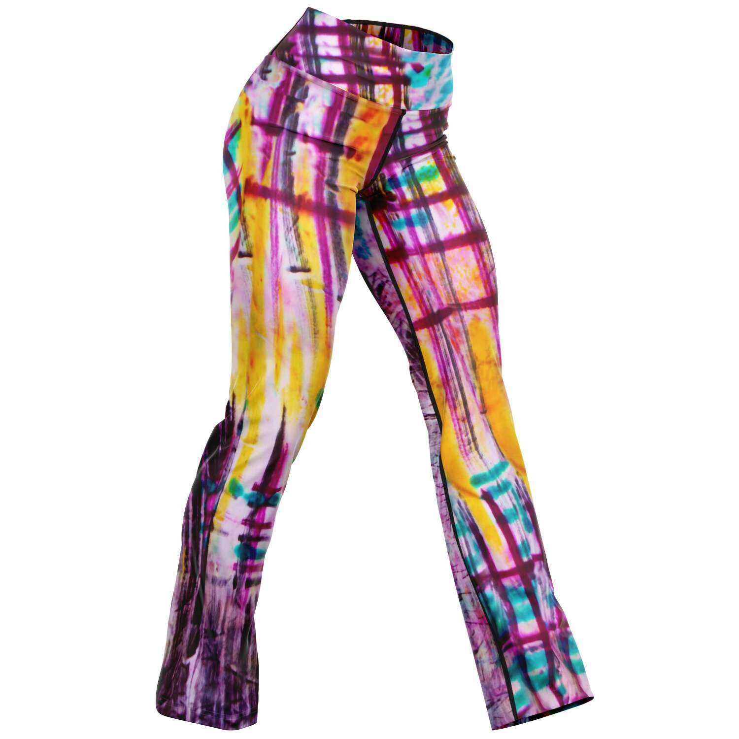 Basquiat High Waist Flare