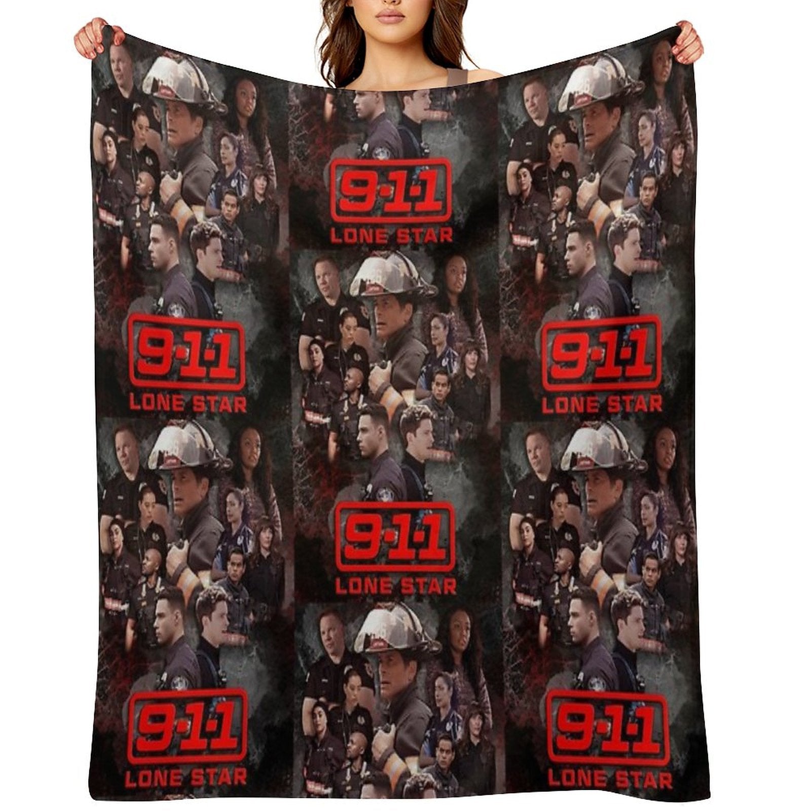 911 Lone Star - Cellular Throw Blanket