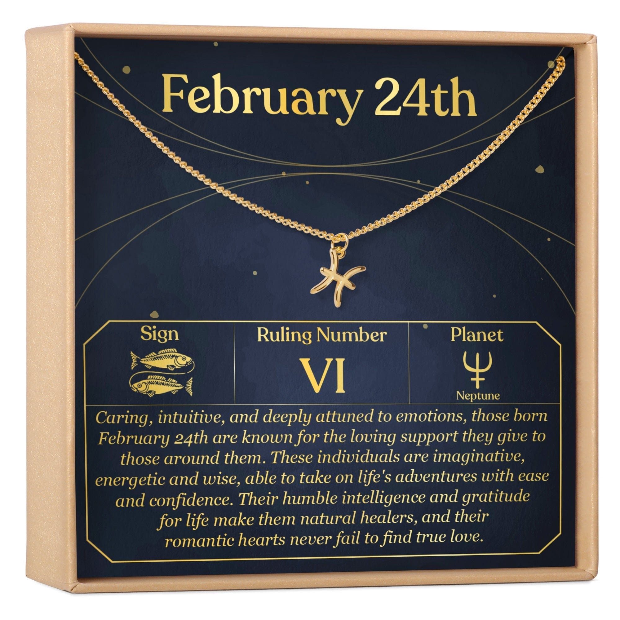 FEBRUARY 24TH PISCES NECKLACE