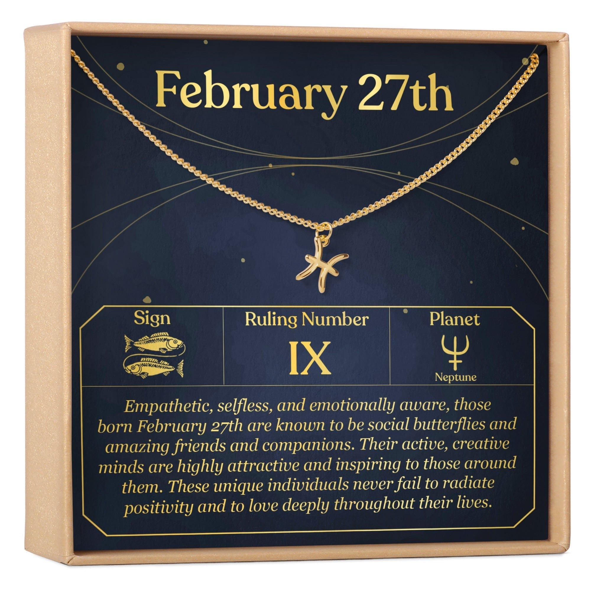 FEBRUARY 27TH PISCES NECKLACE