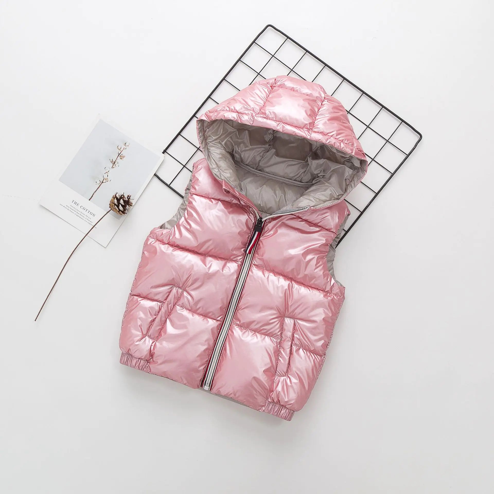 Style Loft Collection I&amp;#39;m Different Children&amp;#39;s Hooded Silver Vest