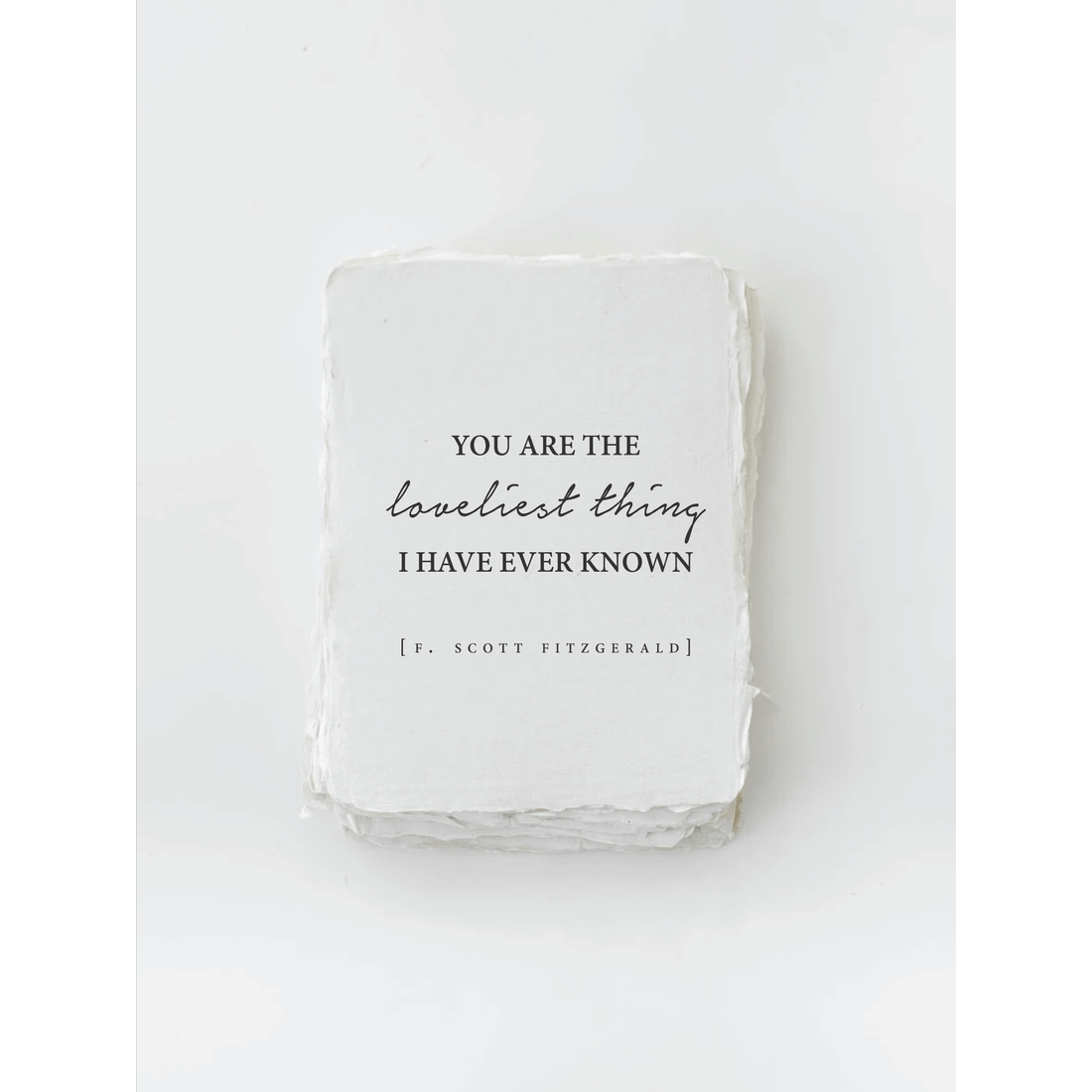 &amp;quot;You are the loveliest thing I have ever known&amp;quot; Love Card