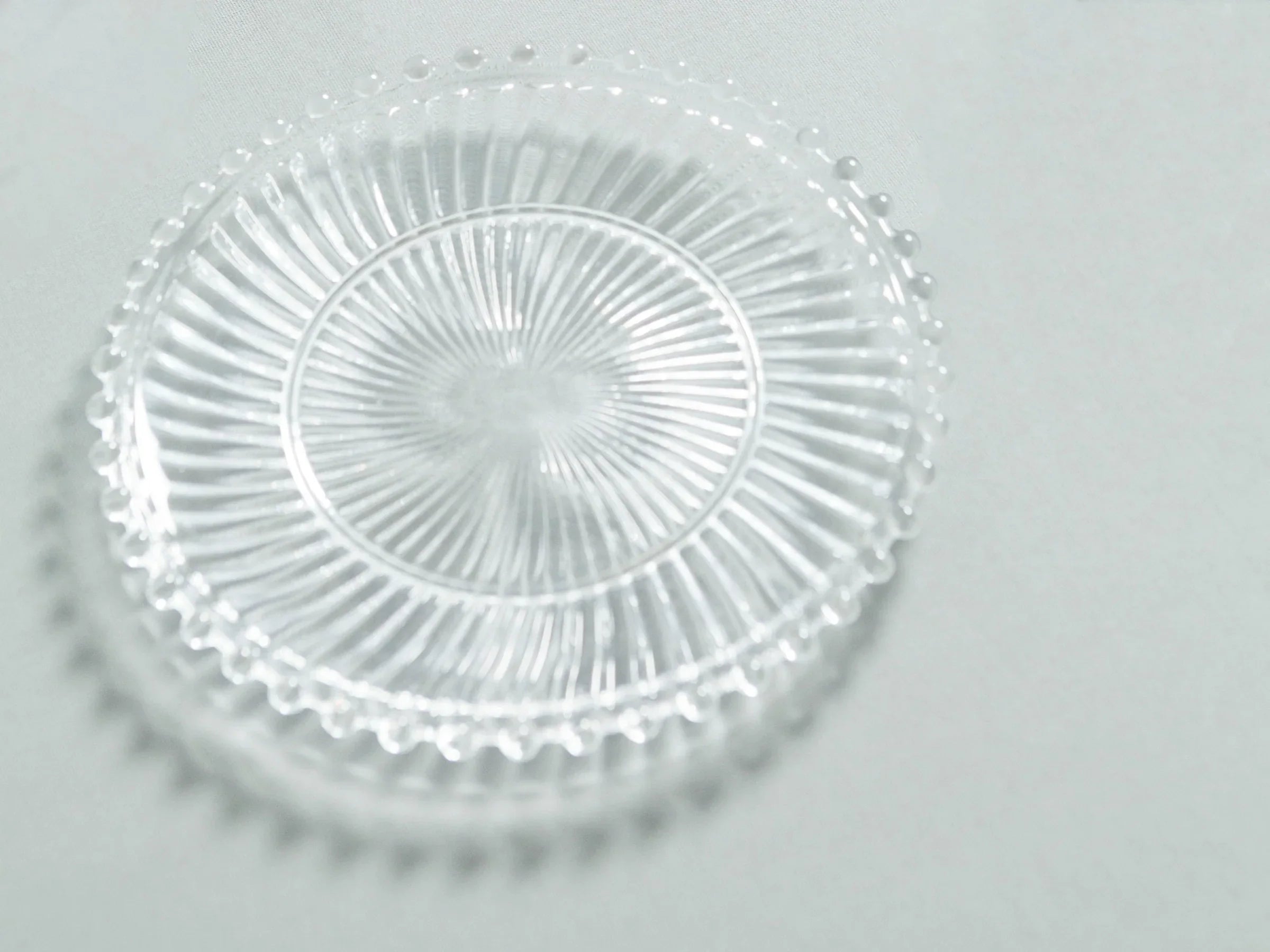 Danielle Ribbed Glass Plate
