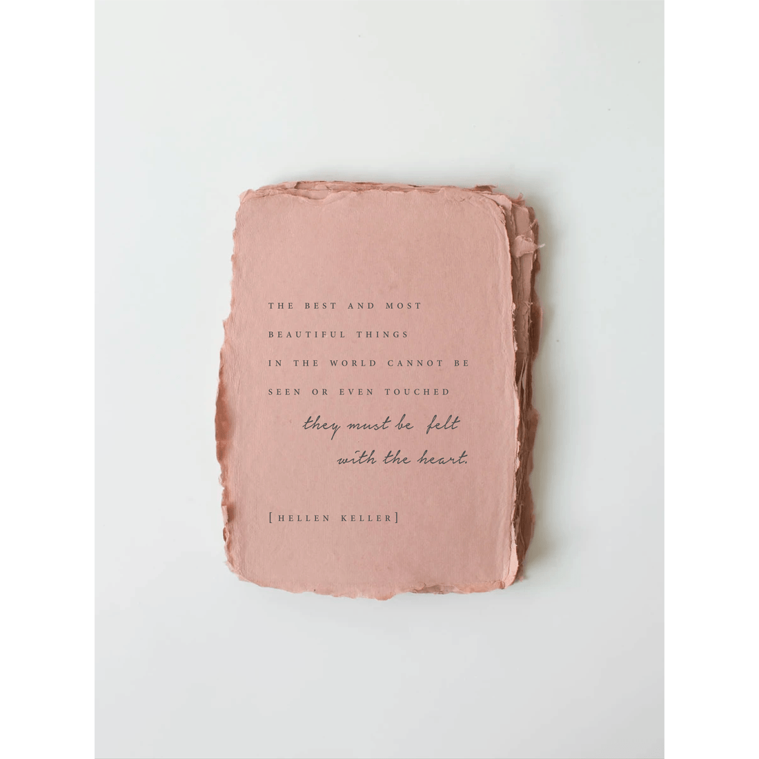 &amp;quot;Felt By The Heart&amp;quot; Love/Friendship Greeting Card