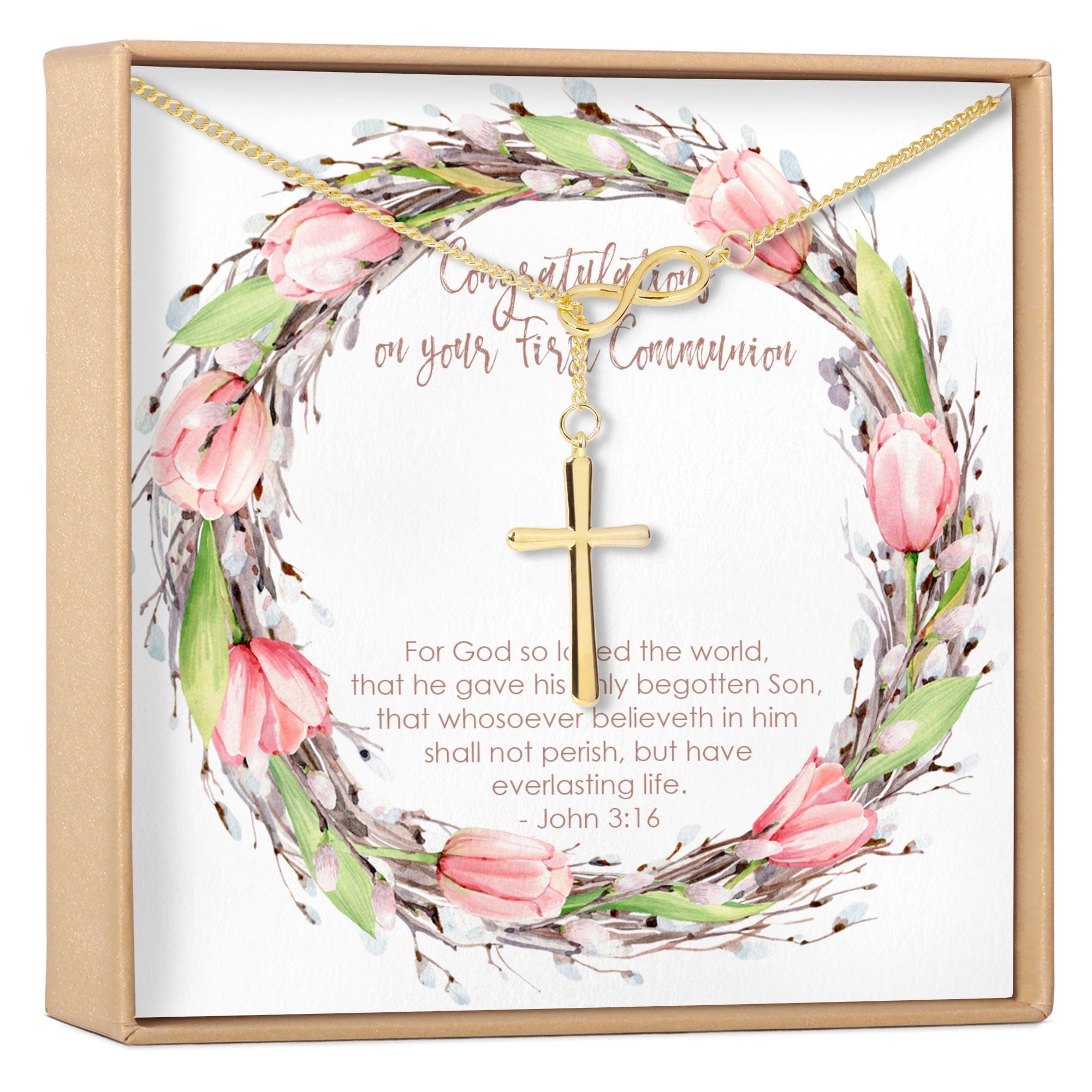 FIRST COMMUNION CROSS NECKLACE