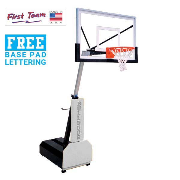 Fury™ Eclipse 60&amp;quot; Smoked Tempered Glass Portable Basketball Hoop by First Team