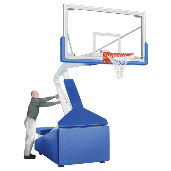 Hurricane™ 72&amp;quot; Tempered Glass Portable Basketball Hoop by First Team
