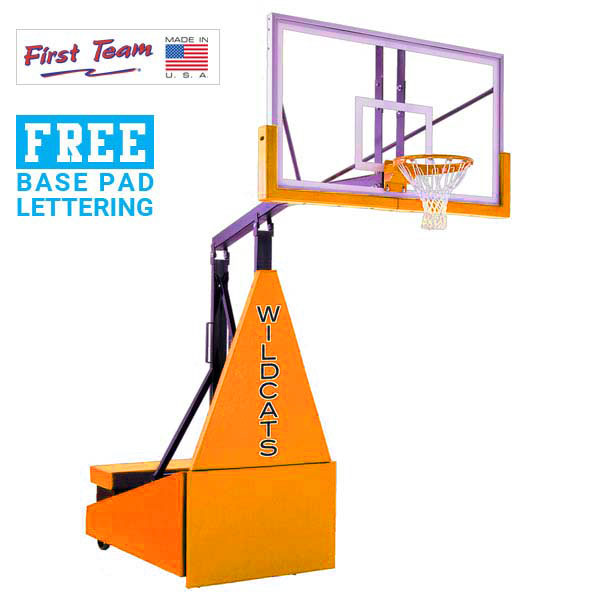 Storm™ Pro 60&amp;quot; Tempered Glass Portable Basketball Hoop by First Team