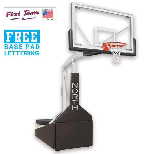 Tempest™ 72&amp;quot; Tempered Glass Portable Basketball Hoop by First Team