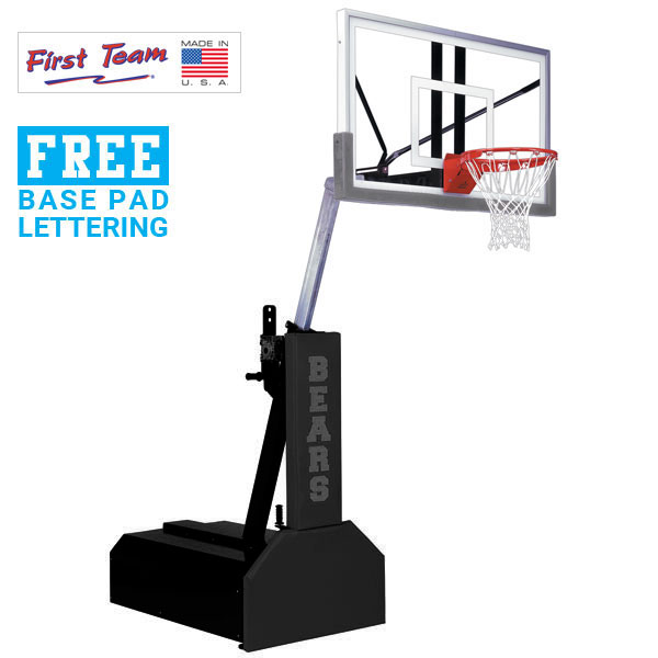 Thunder™ Pro 60&amp;quot; Tempered Glass Portable Basketball Hoop by First Team