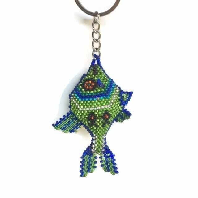 Fish Seed Bead Keychain - Mexico