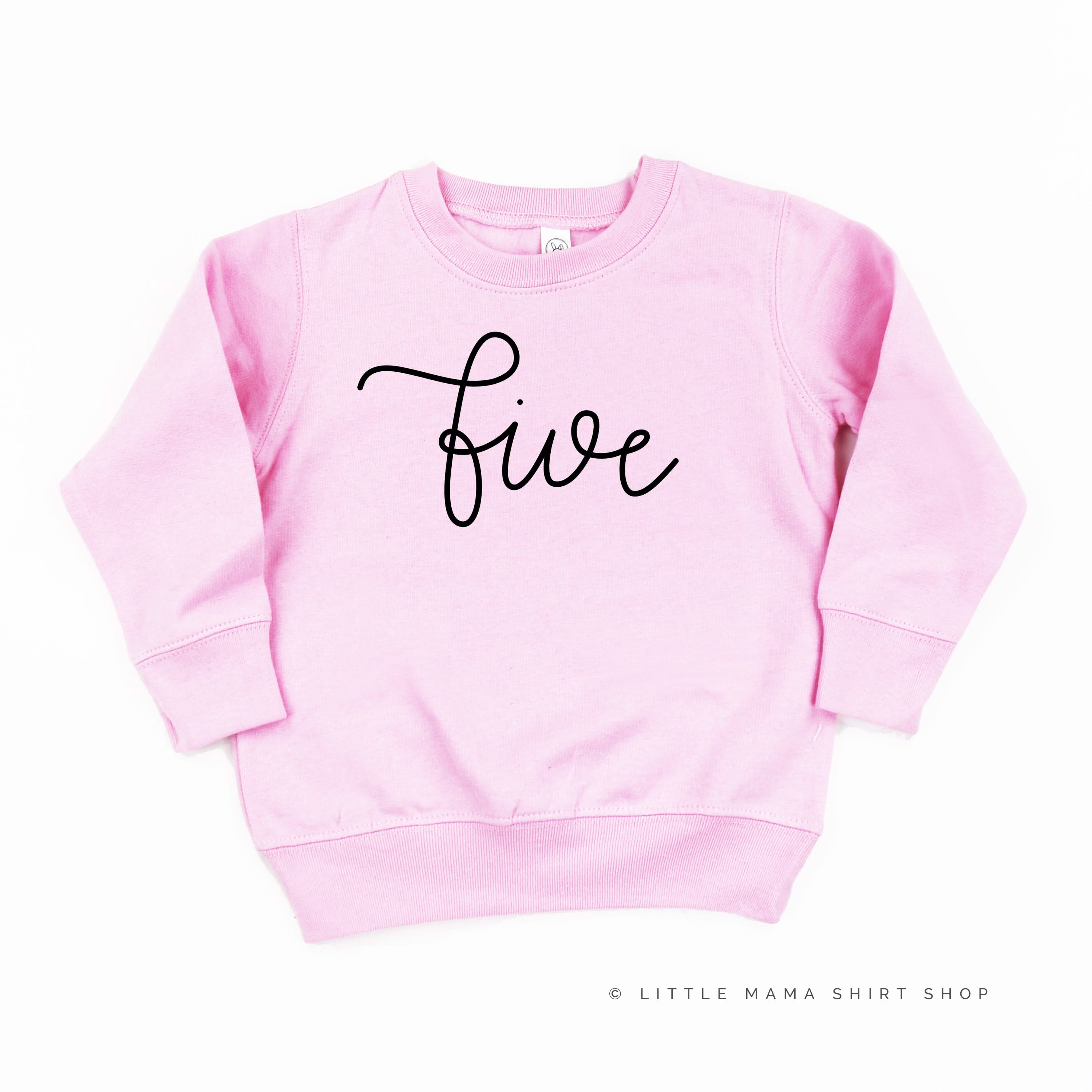 BIRTHDAY NUMBER - NEW CURSIVE - Child Sweater