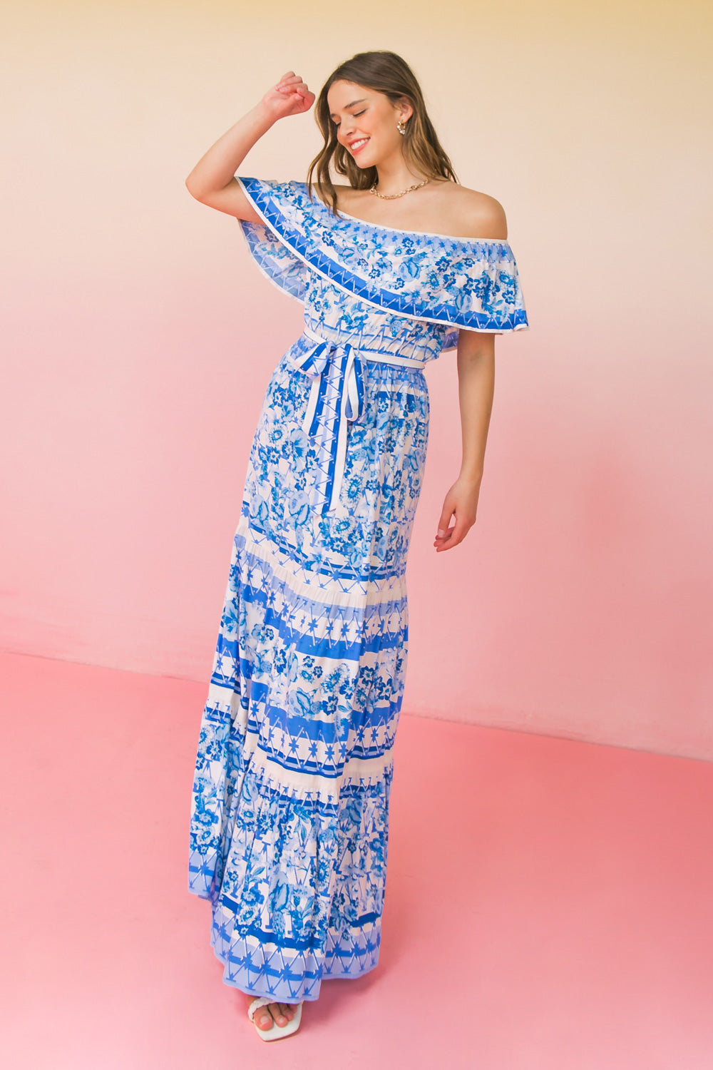 IN THE ARTIST&amp;#39;S GARDEN WOVEN MAXI DRESS