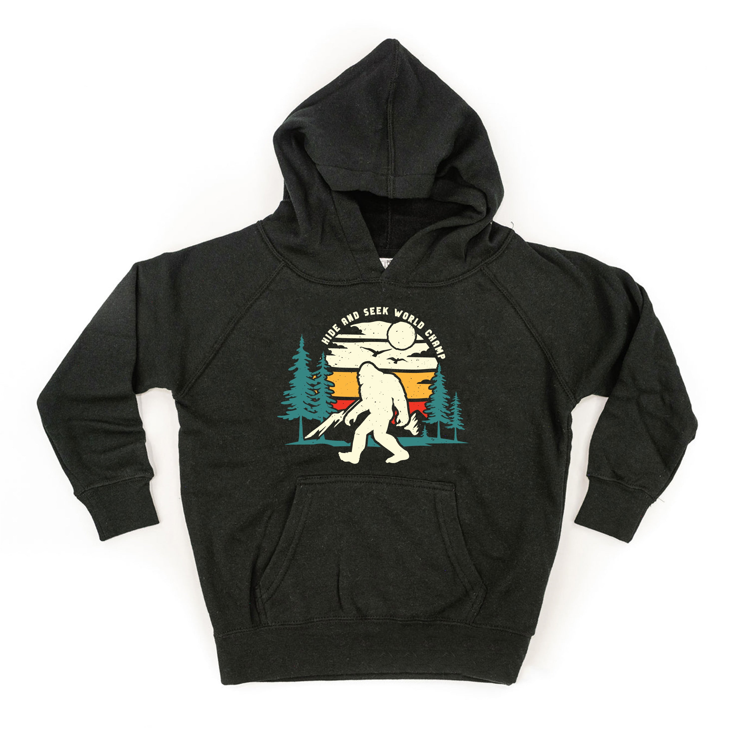 Big Foot - Hide And Seek World Champ - Black Child HOODIE