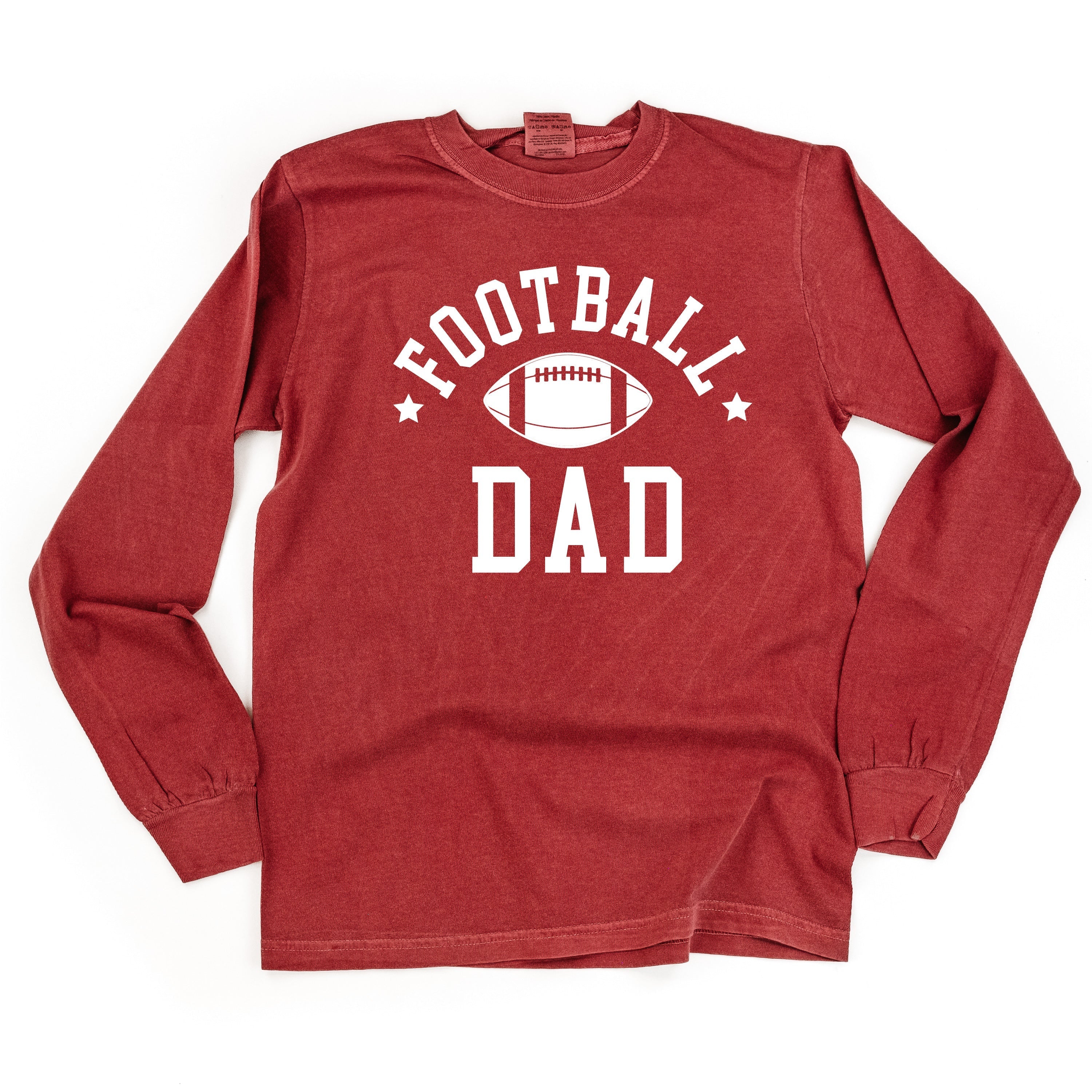 Football Dad - Long Sleeve Comfort Colors Tee