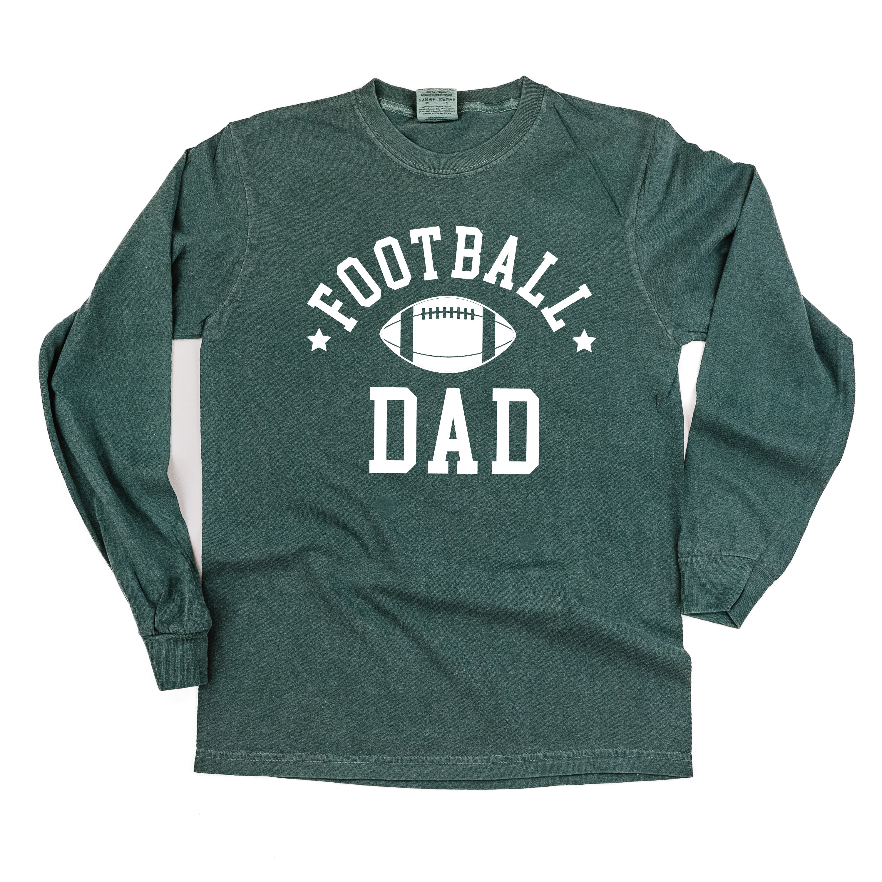 Football Dad - Long Sleeve Comfort Colors Tee