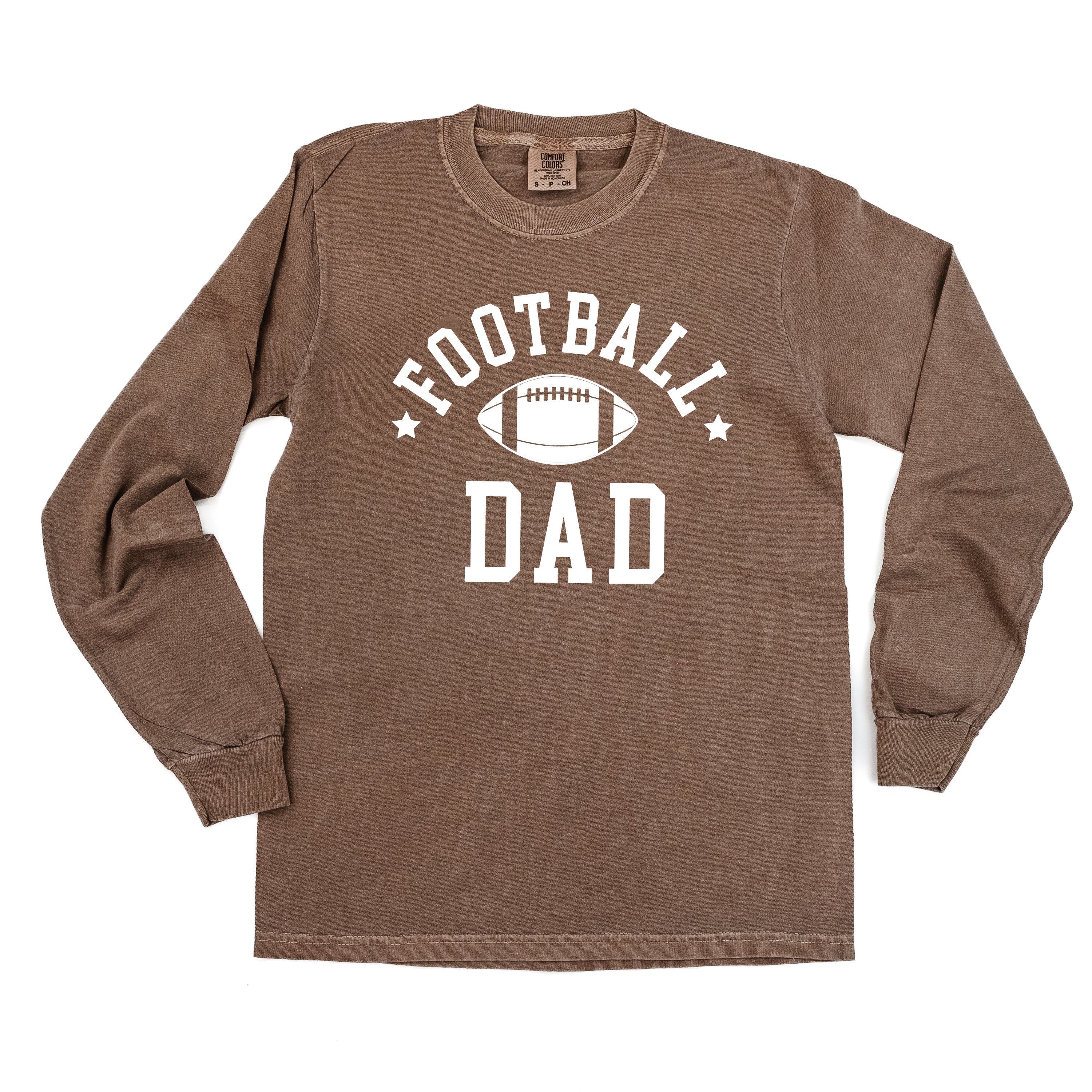 Football Dad - Long Sleeve Comfort Colors Tee