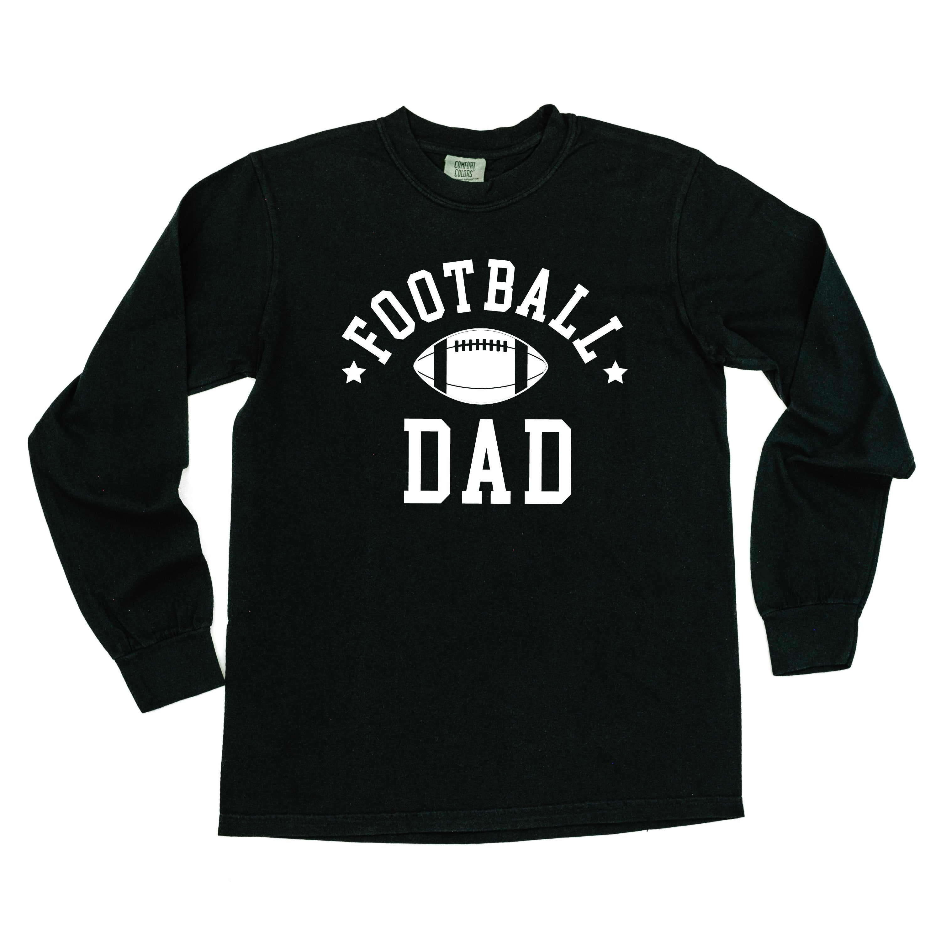 Football Dad - Long Sleeve Comfort Colors Tee