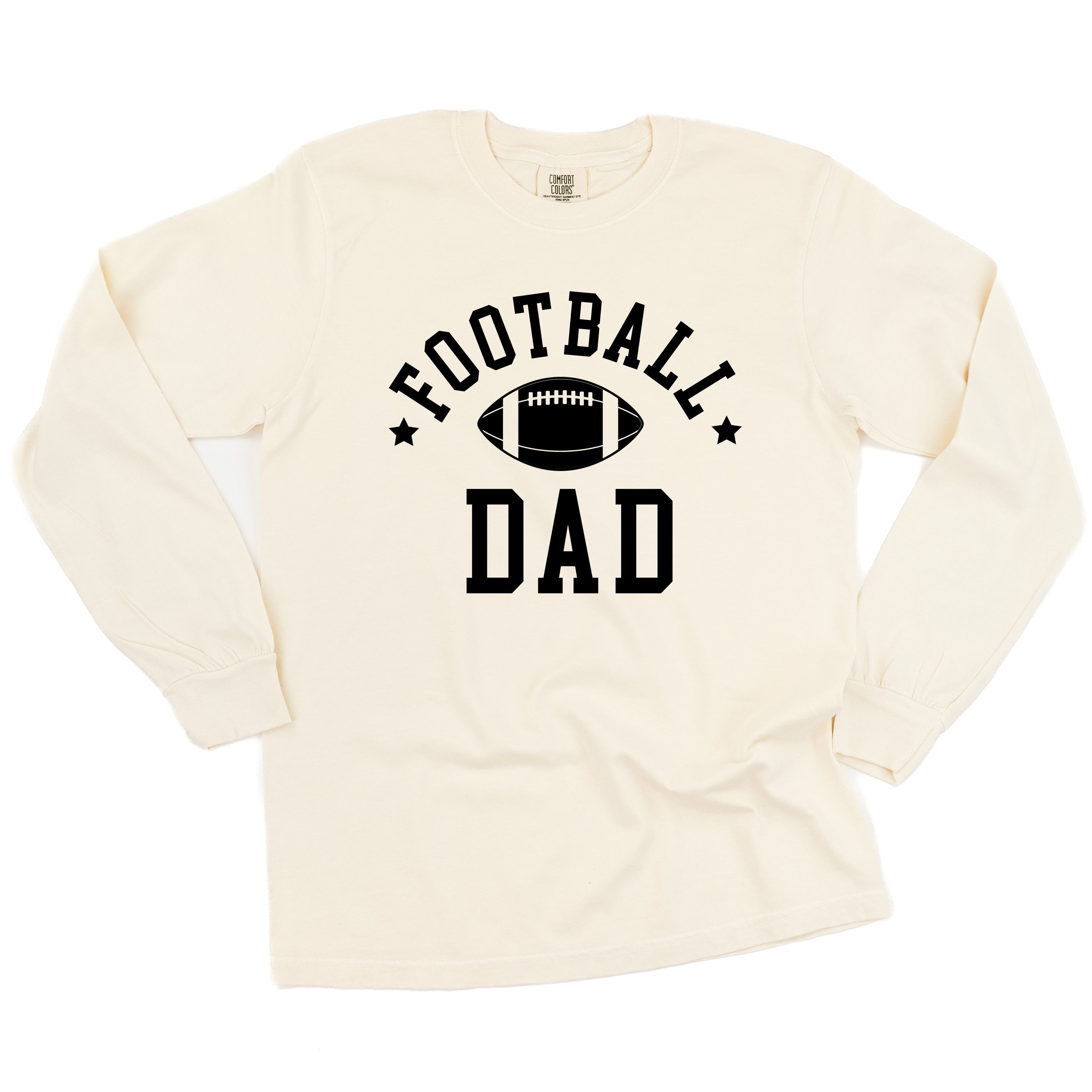 Football Dad - Long Sleeve Comfort Colors Tee