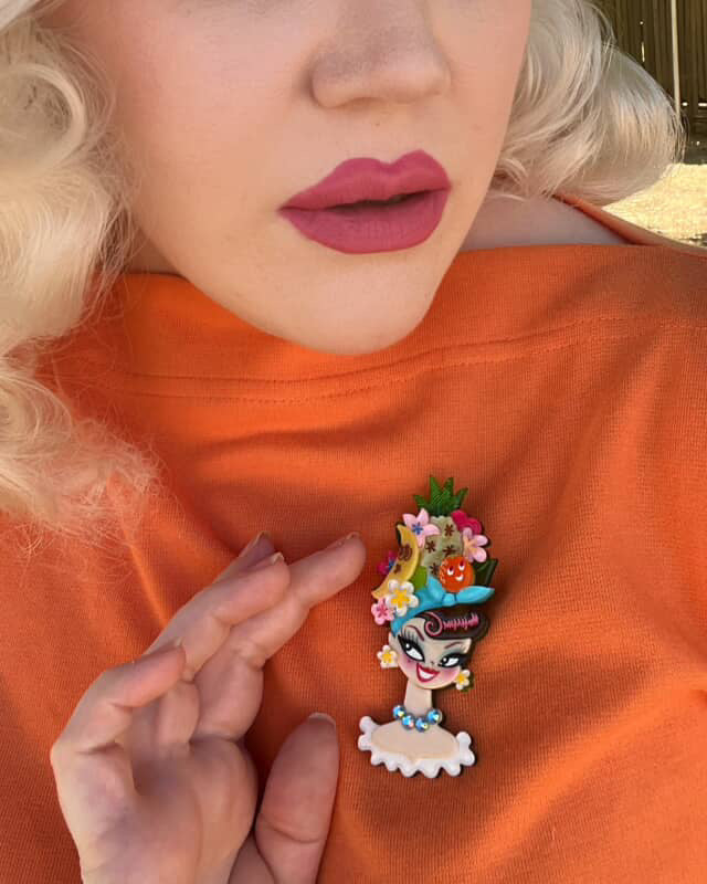 Forbidden Fruits Brooch by Miss Fluff x Lipstick &amp; Chrome