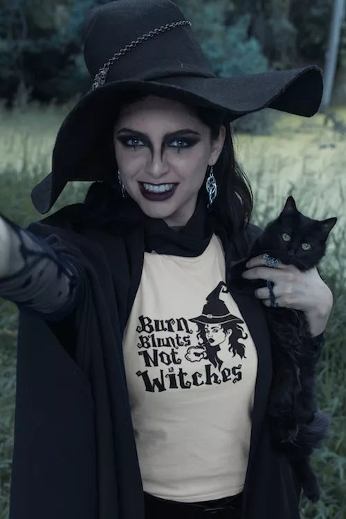 Burn Blunts Not Witches Tee