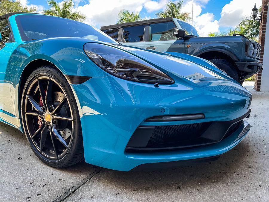 Front Sidemarker Overlays - 12-18 911 (991) / 16-25 Boxster &amp;amp; Cayman (718)