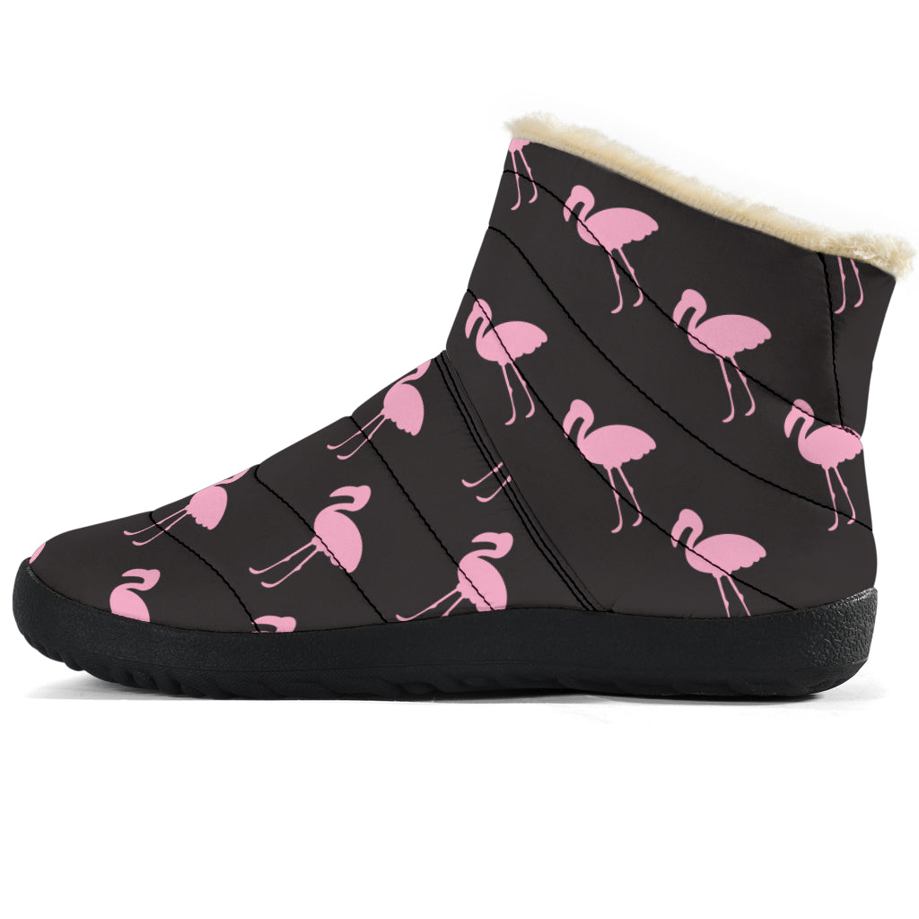 Black Classic Flamingo Winter Boots