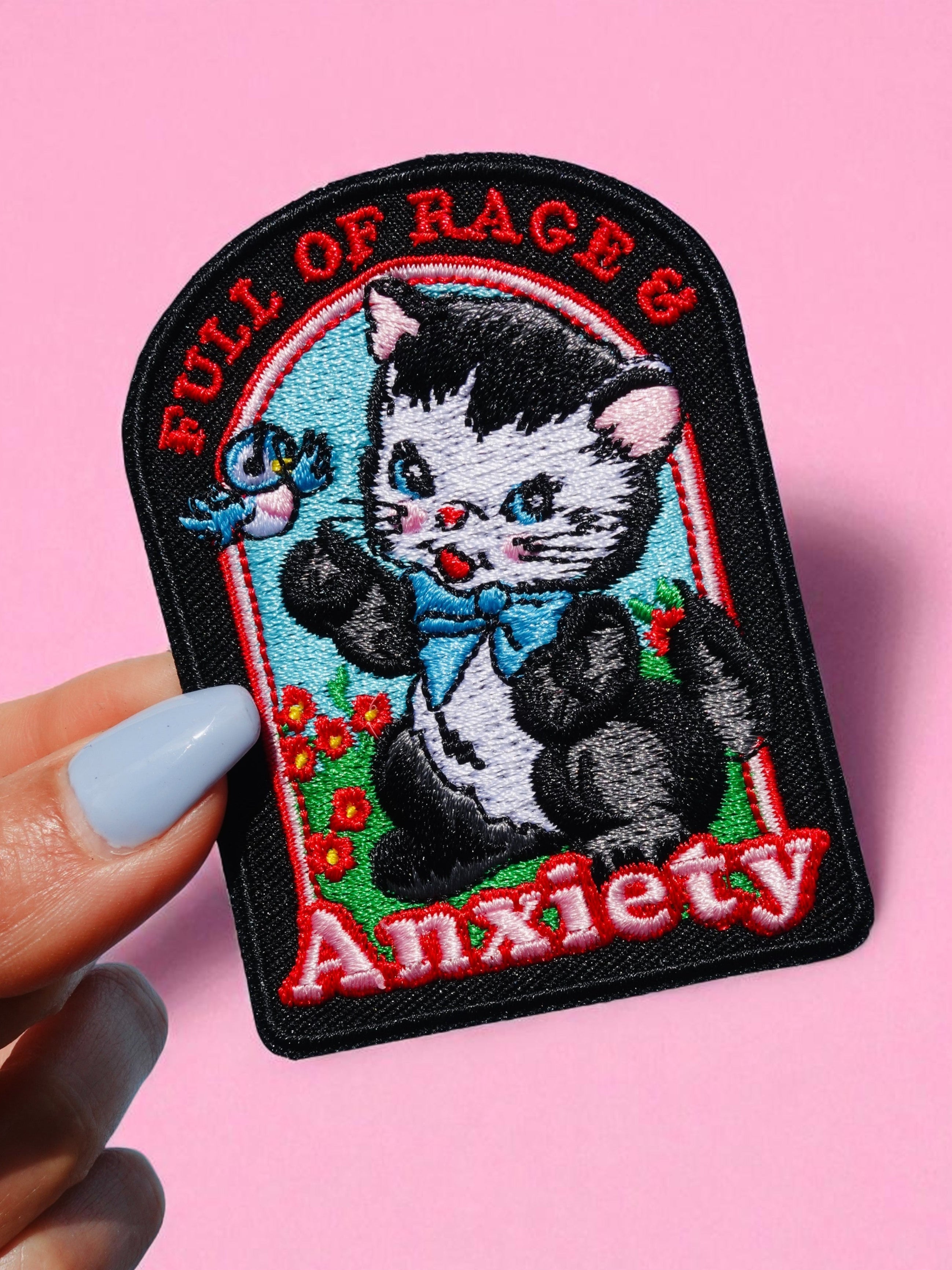 Full Of Rage &amp;amp; Anxiety Kitty Patch