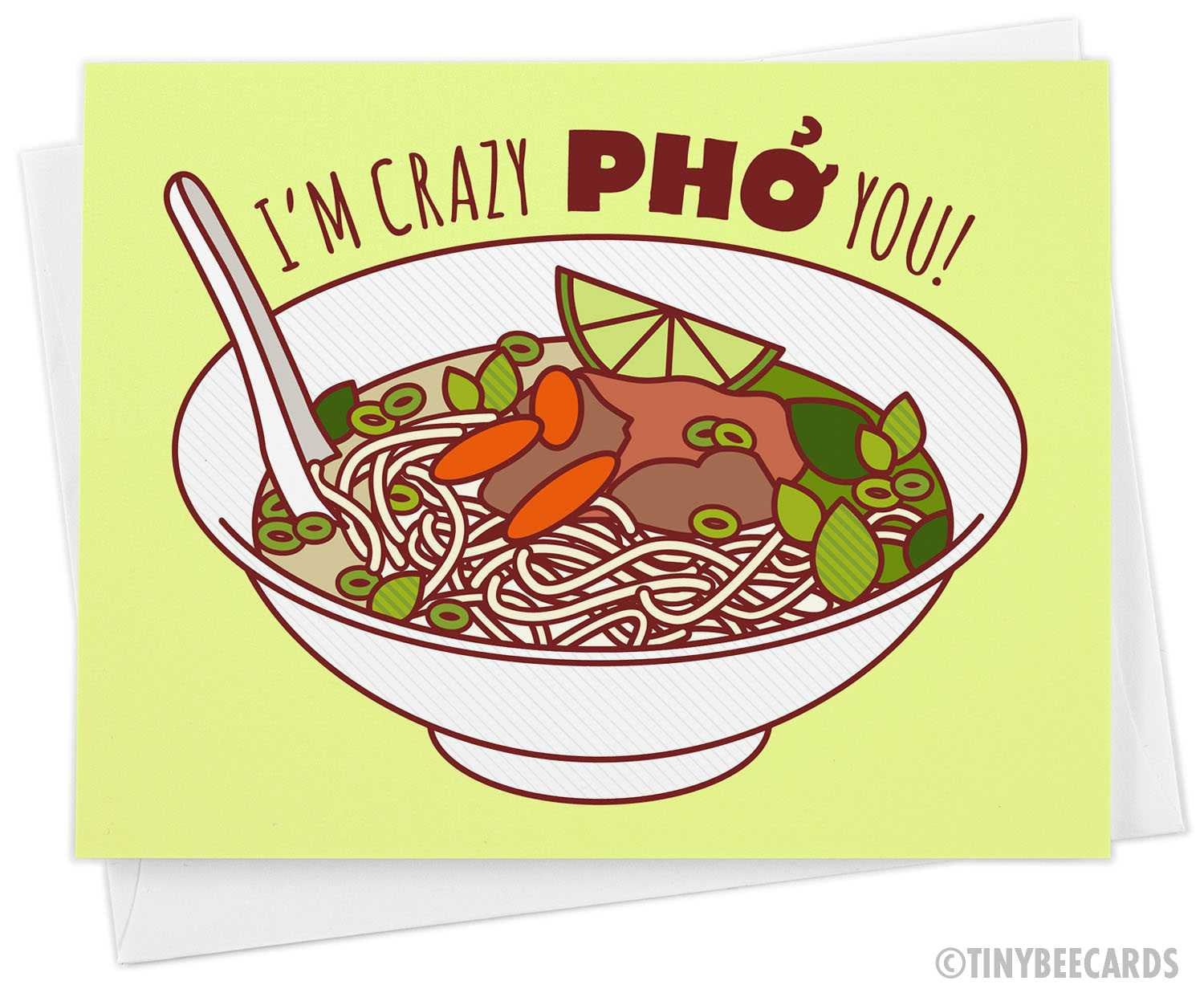 Funny Anniversary or Love Card &amp;quot;Crazy Pho You&amp;quot;