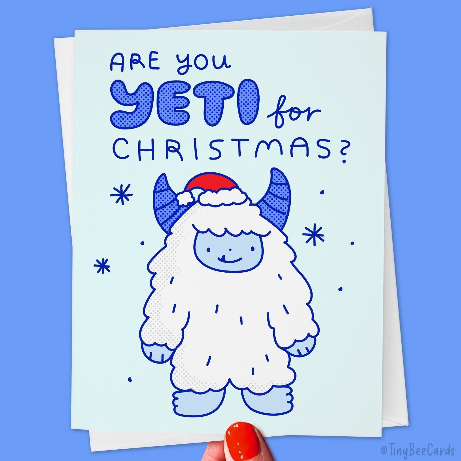 Funny Christmas Card &amp;quot;Are you Yeti for Christmas?&amp;quot;